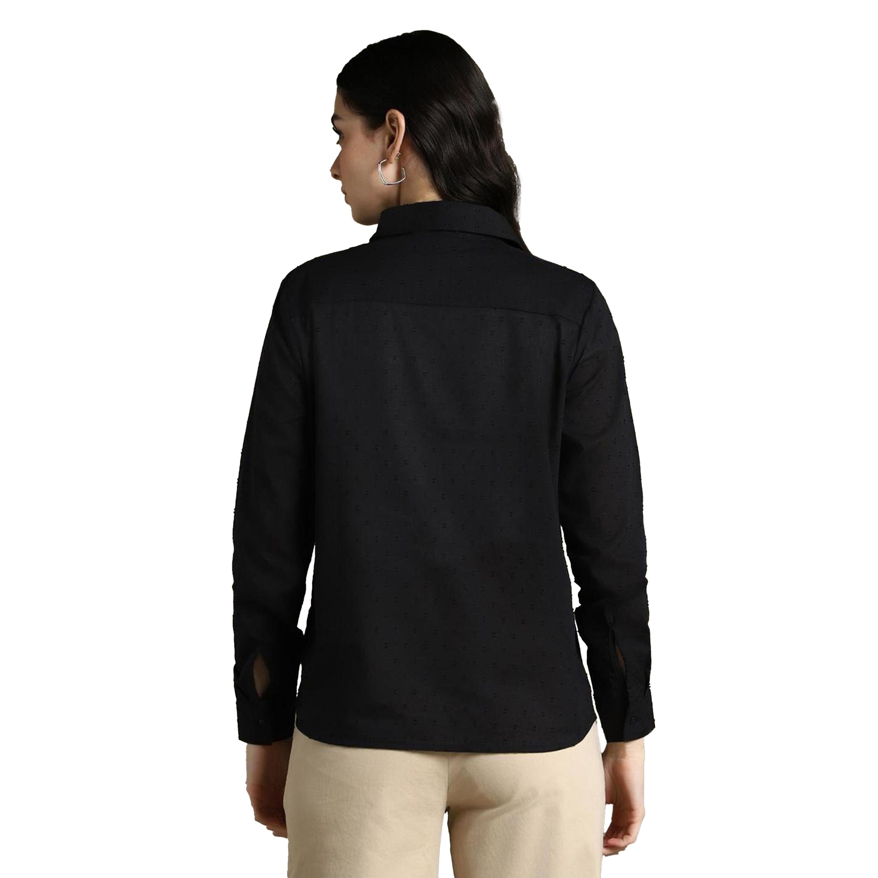 دينيس لينغو × ستايلي-  قميص كاجوال بأكمام طويلة من القطن-women-clothing-shirtsandblouses-shirts-image-3