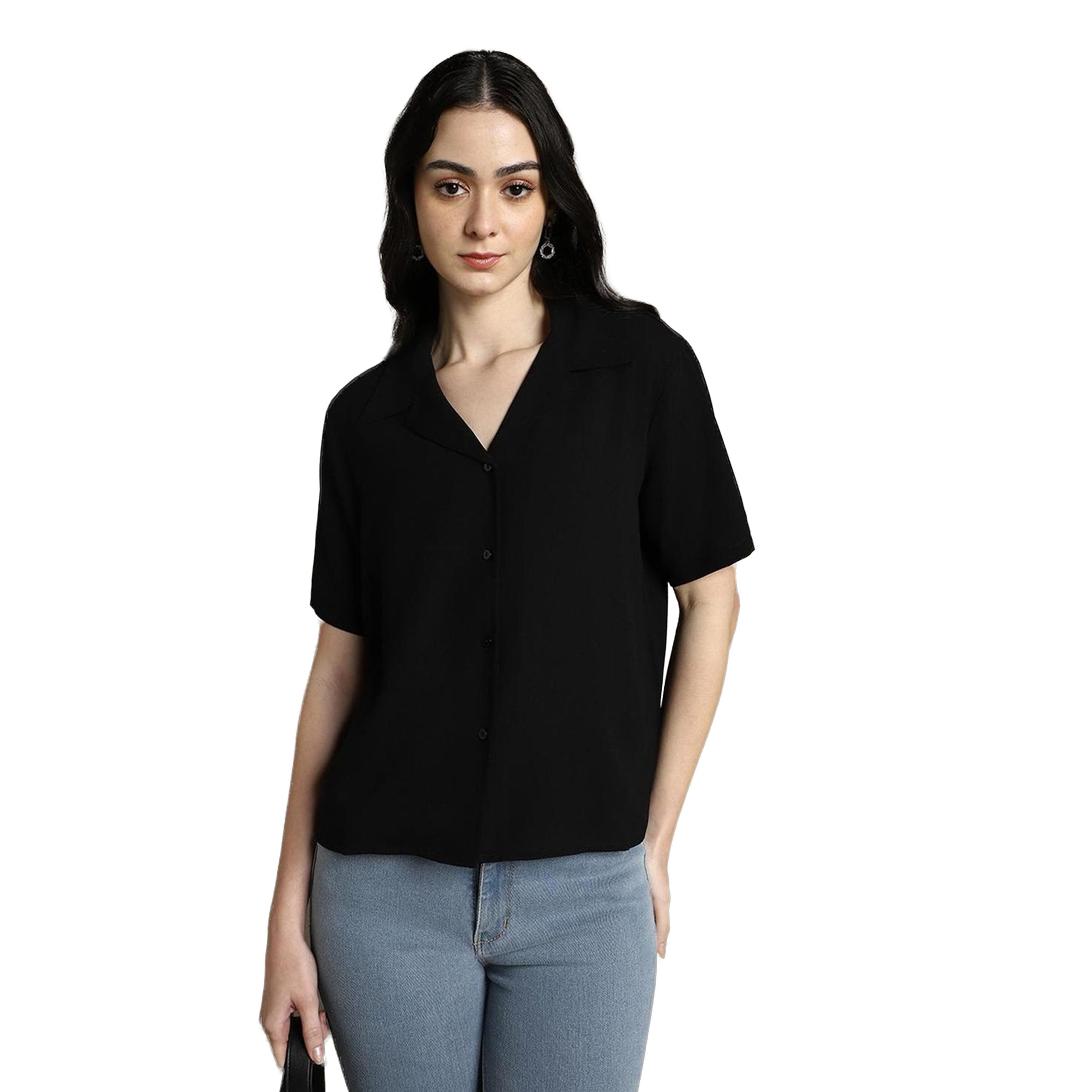 Dennis Lingo X Styli Spread Collar Casual Shirt-women-clothing-shirtsandblouses-shirts-image-1