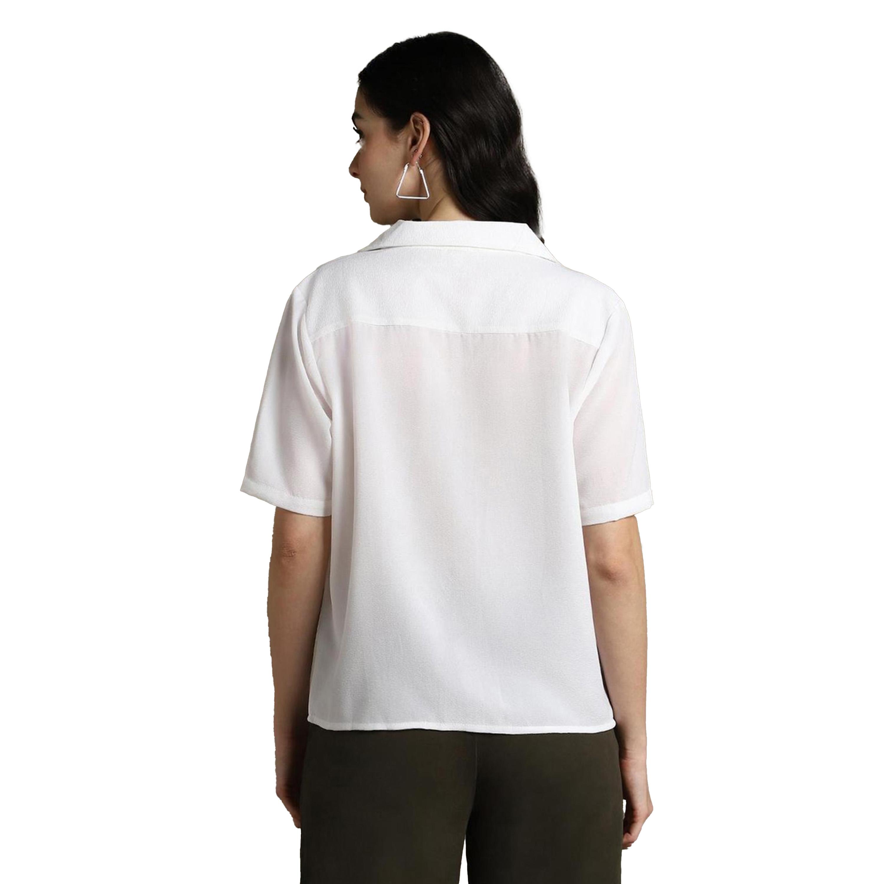 دينيس لينغو × ستايلي-  قميص كاجوال ياقة منتشرة ومريح-women-clothing-shirtsandblouses-shirts-image-3