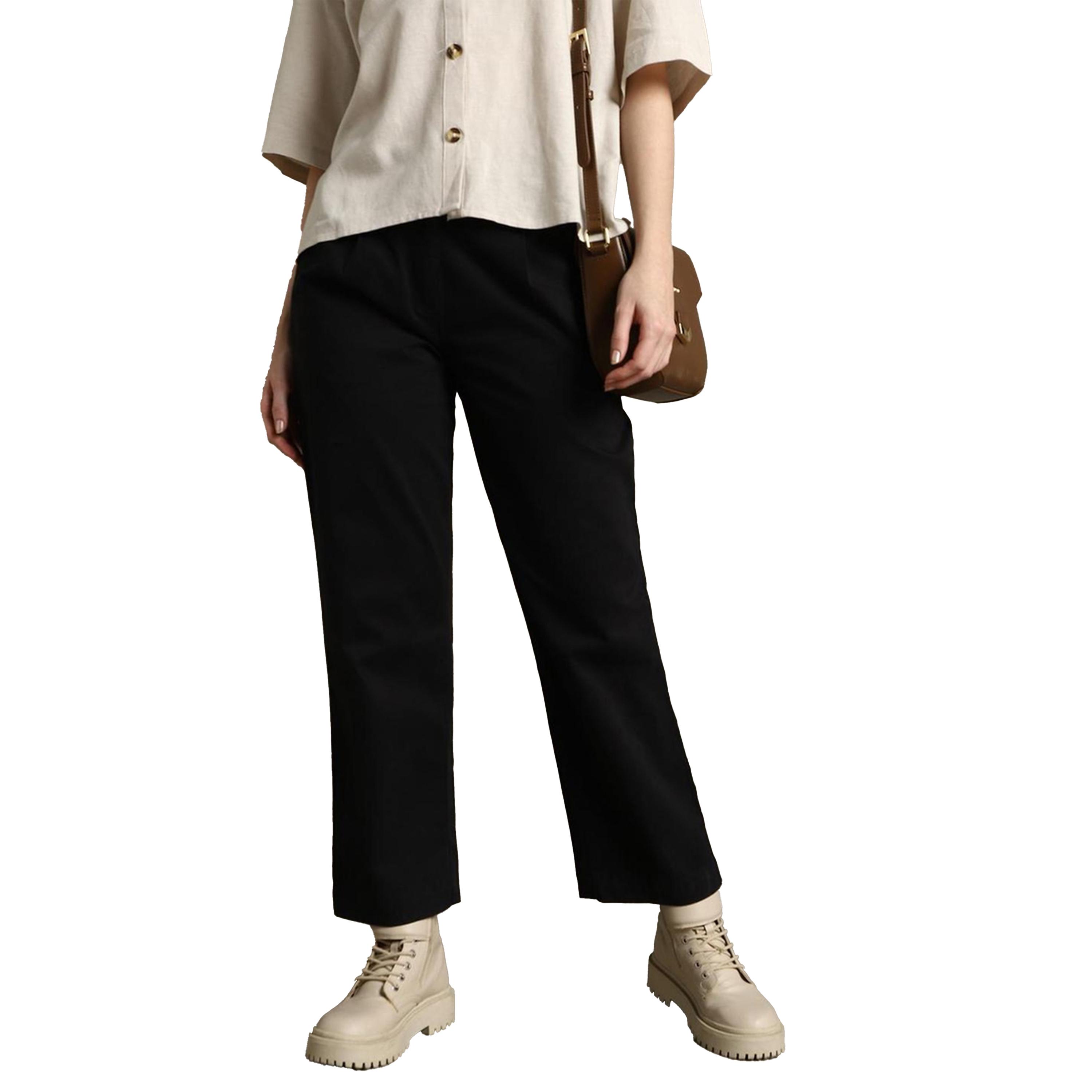 دينيس لينغو × ستايلي-  بنطال متوسط ​​الارتفاع قصّة مستقيمة-women-clothing-bottoms-trousers-image-5