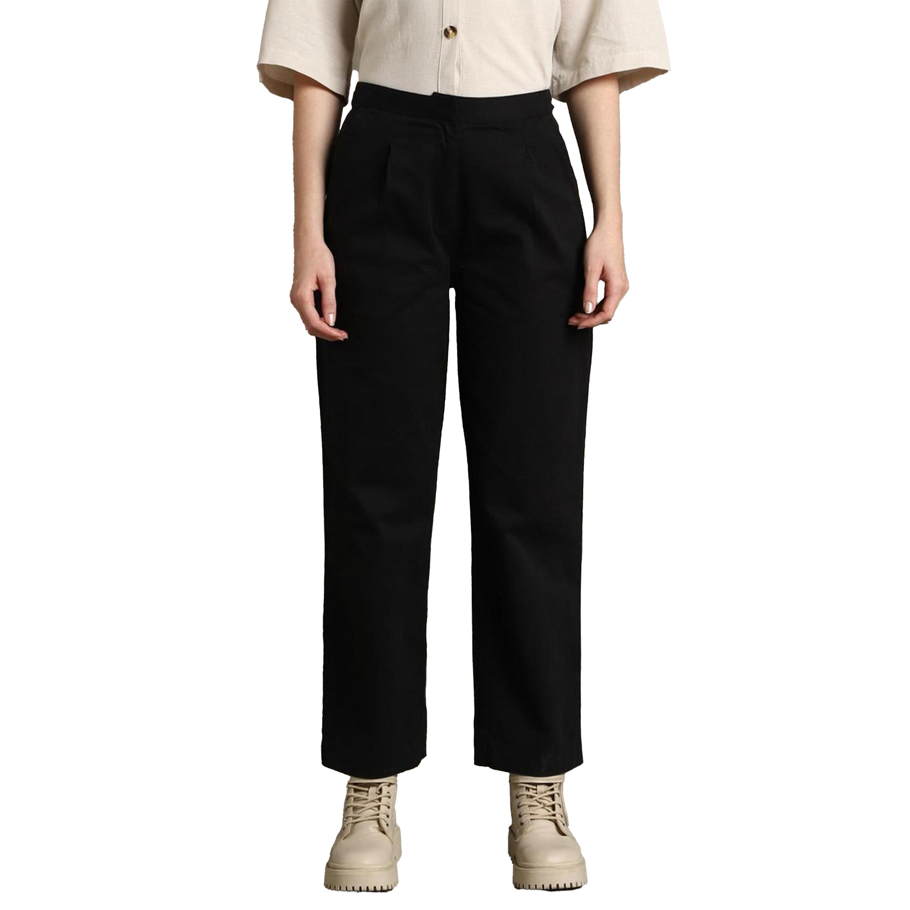 دينيس لينغو × ستايلي-  بنطال متوسط ​​الارتفاع قصّة مستقيمة-women-clothing-bottoms-trousers-image-6