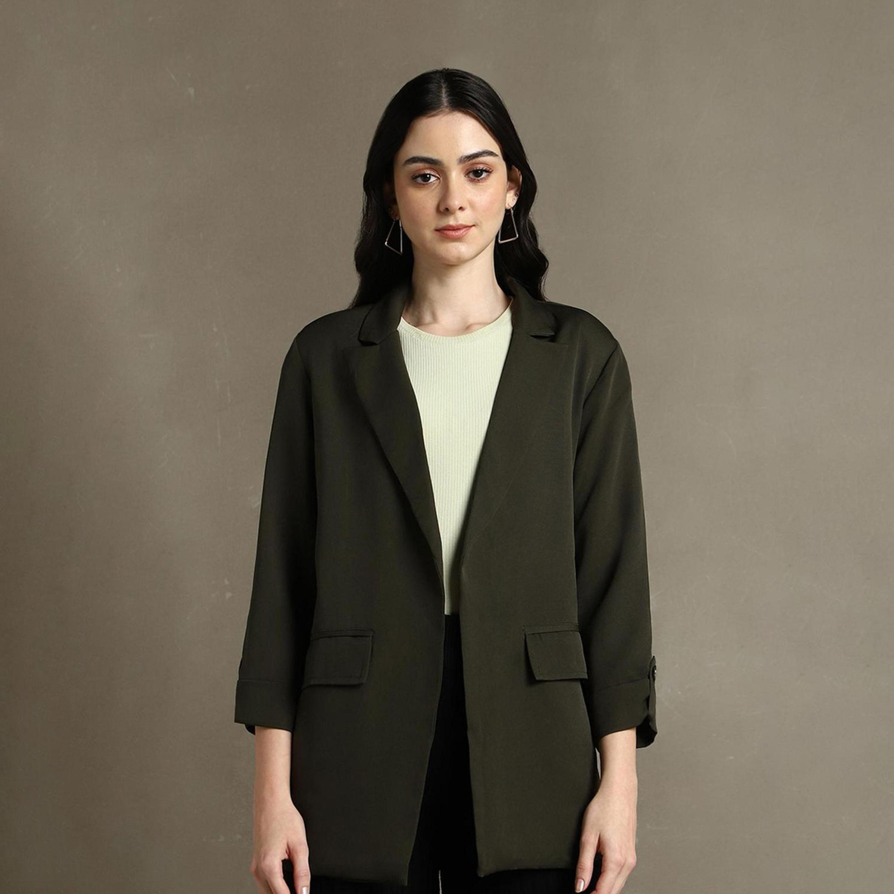 Dennis Lingo X Styli DL Woman Notched Lapel Front Open Blazers-women-clothing-coatsandjackets-blazers-image-3