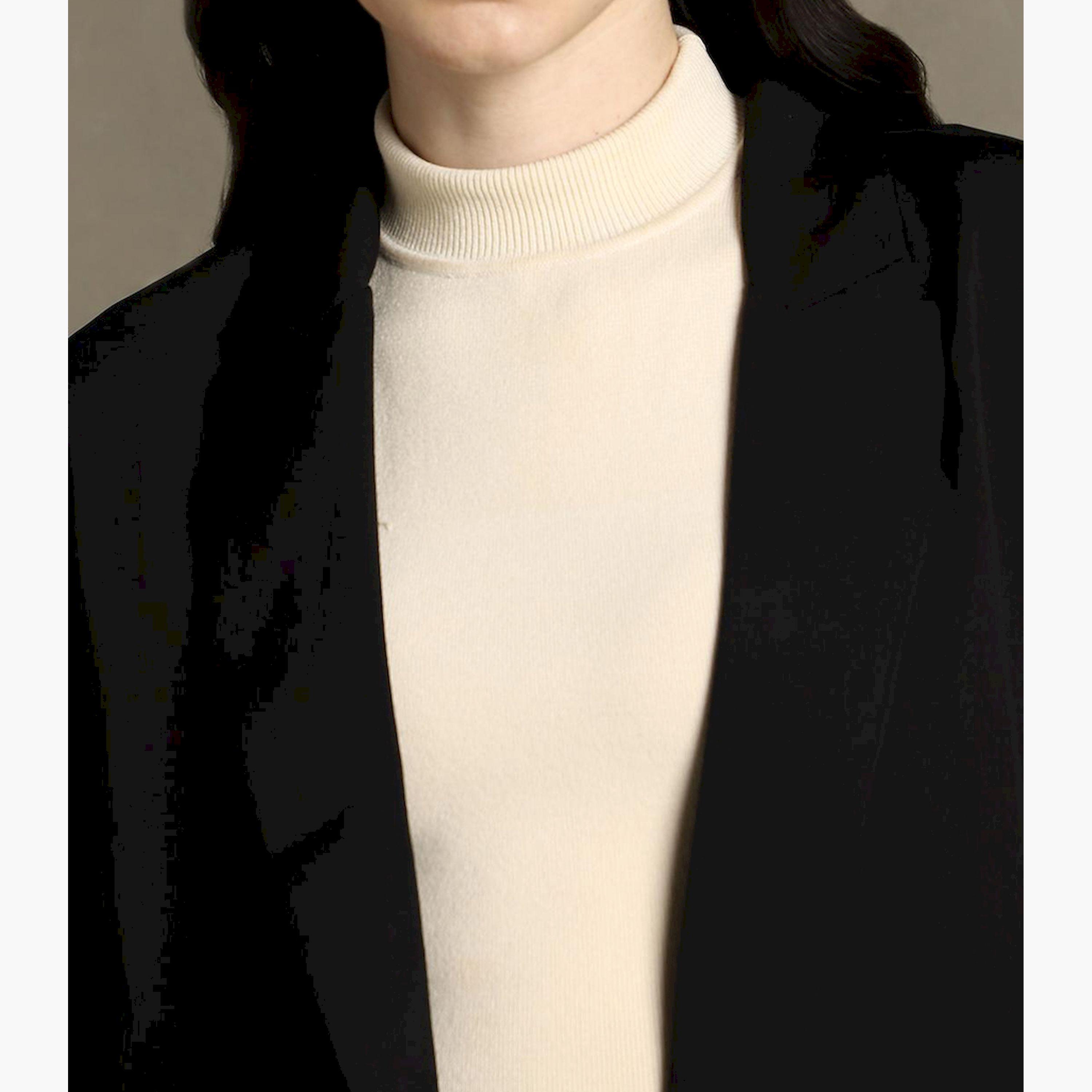 دينيس لينغو× ستايلي-  بليزر نسائي مفتوح من الأمام-women-clothing-coatsandjackets-blazers-image-4