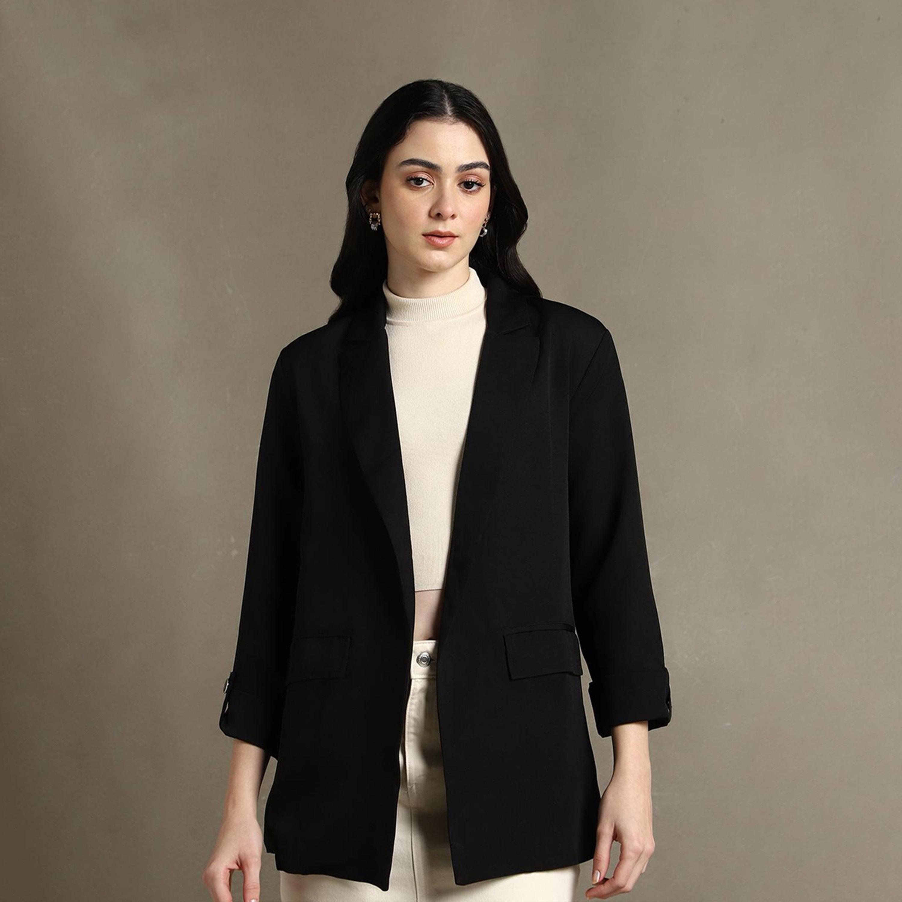 Dennis Lingo X Styli DL Woman Notched Lapel Front Open Blazers-women-clothing-coatsandjackets-blazers-image-6