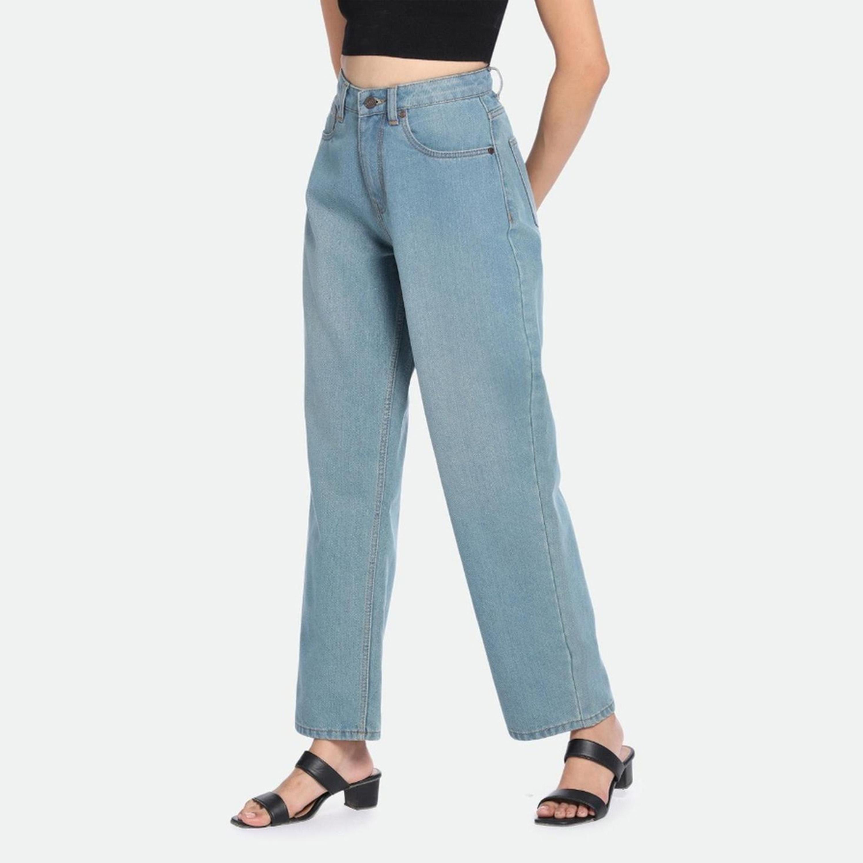 Dennis Lingo X Styli DL Woman Relaxed Fit High-Rise Clean Look Stretchable Jeans-women-clothing-bottoms-jeans-image-2