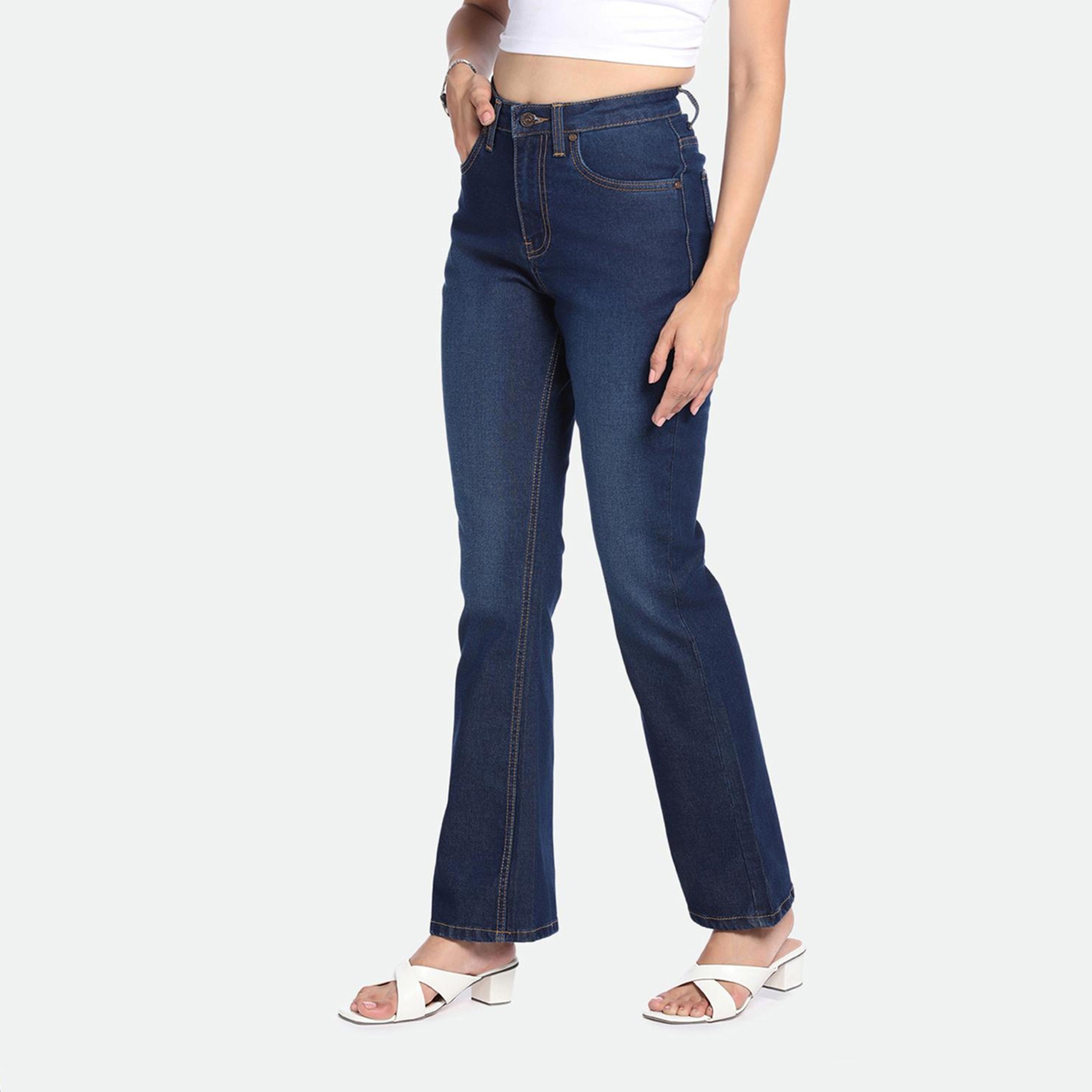 Dennis Lingo X Styli DL Woman Bootcut High-Rise Light Fade Stretchable Jeans-women-clothing-bottoms-jeans-image-3
