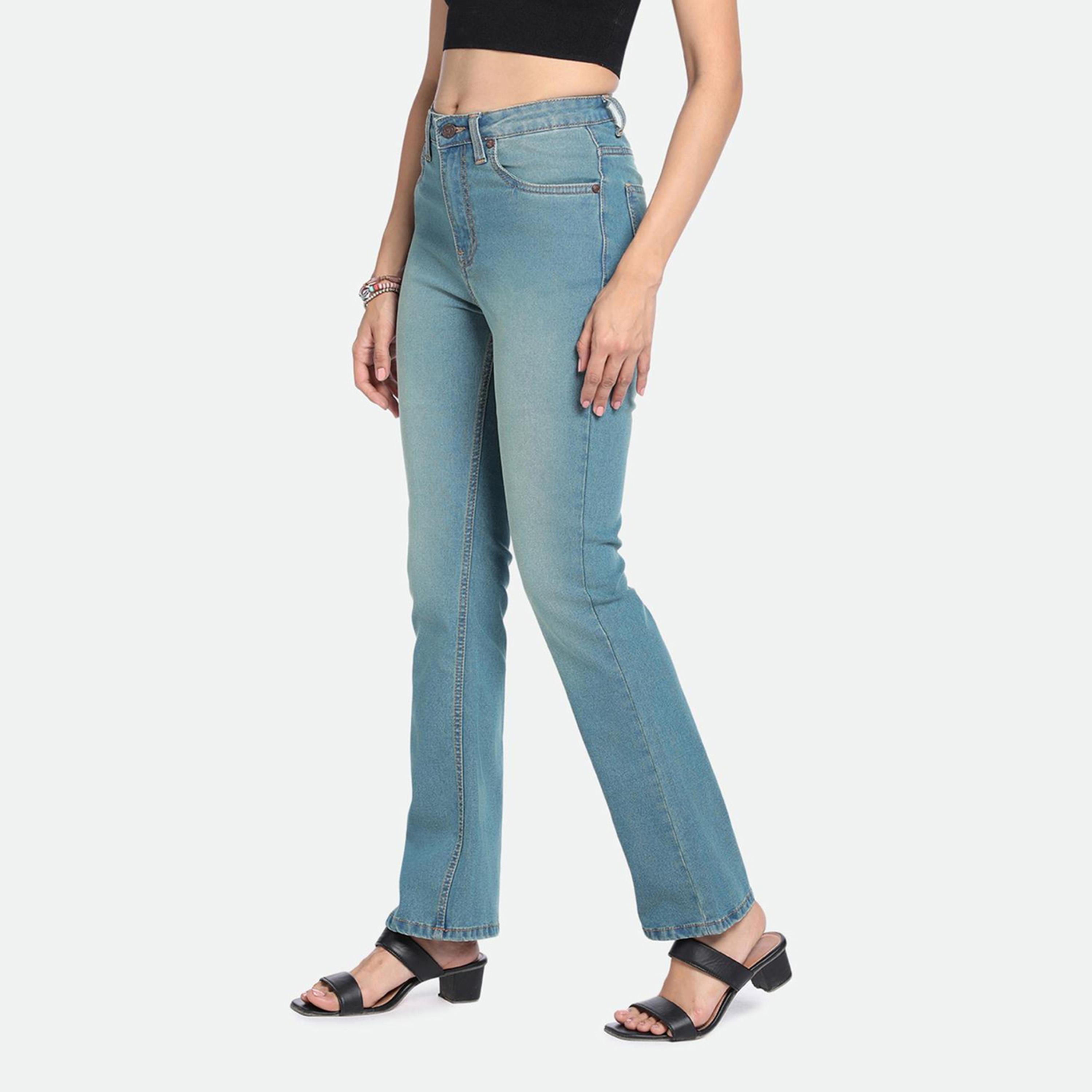 Dennis Lingo X Styli DL Woman Bootcut High-Rise Clean Look Light Fade Stretchable Jeans-women-clothing-bottoms-jeans-image-3