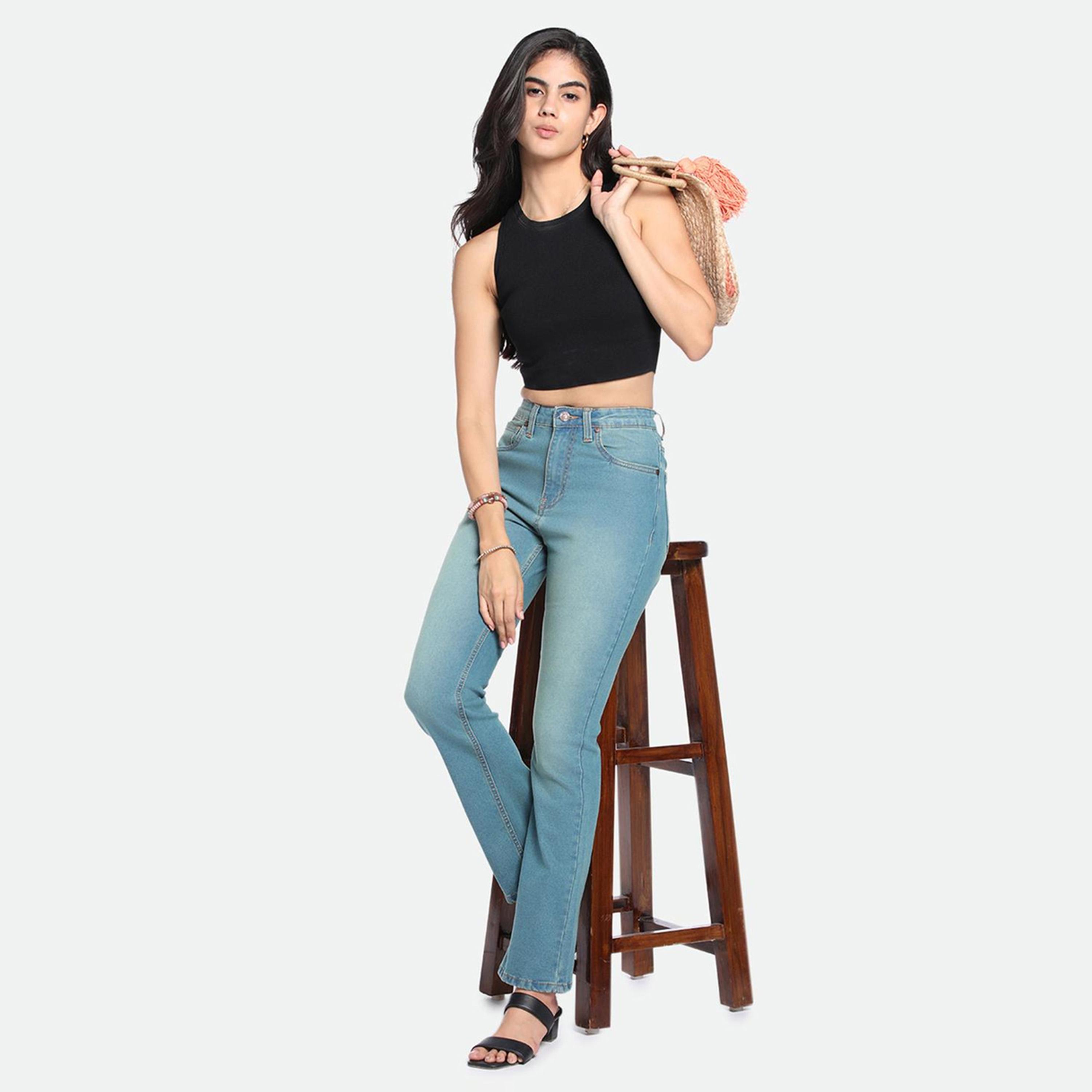 Dennis Lingo X Styli DL Woman Bootcut High-Rise Clean Look Light Fade Stretchable Jeans-women-clothing-bottoms-jeans-image-6