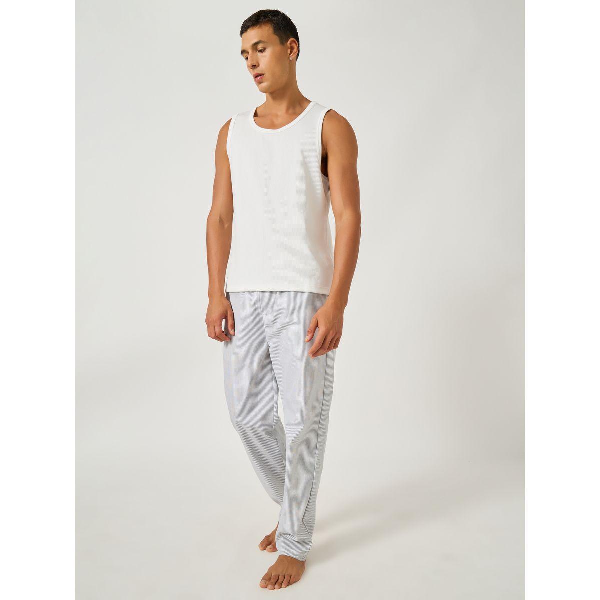 Styli Striped Woven Drawstring Waist Straight Pyjama-men-clothing-nightwear-pyjamaandshorts-image-2