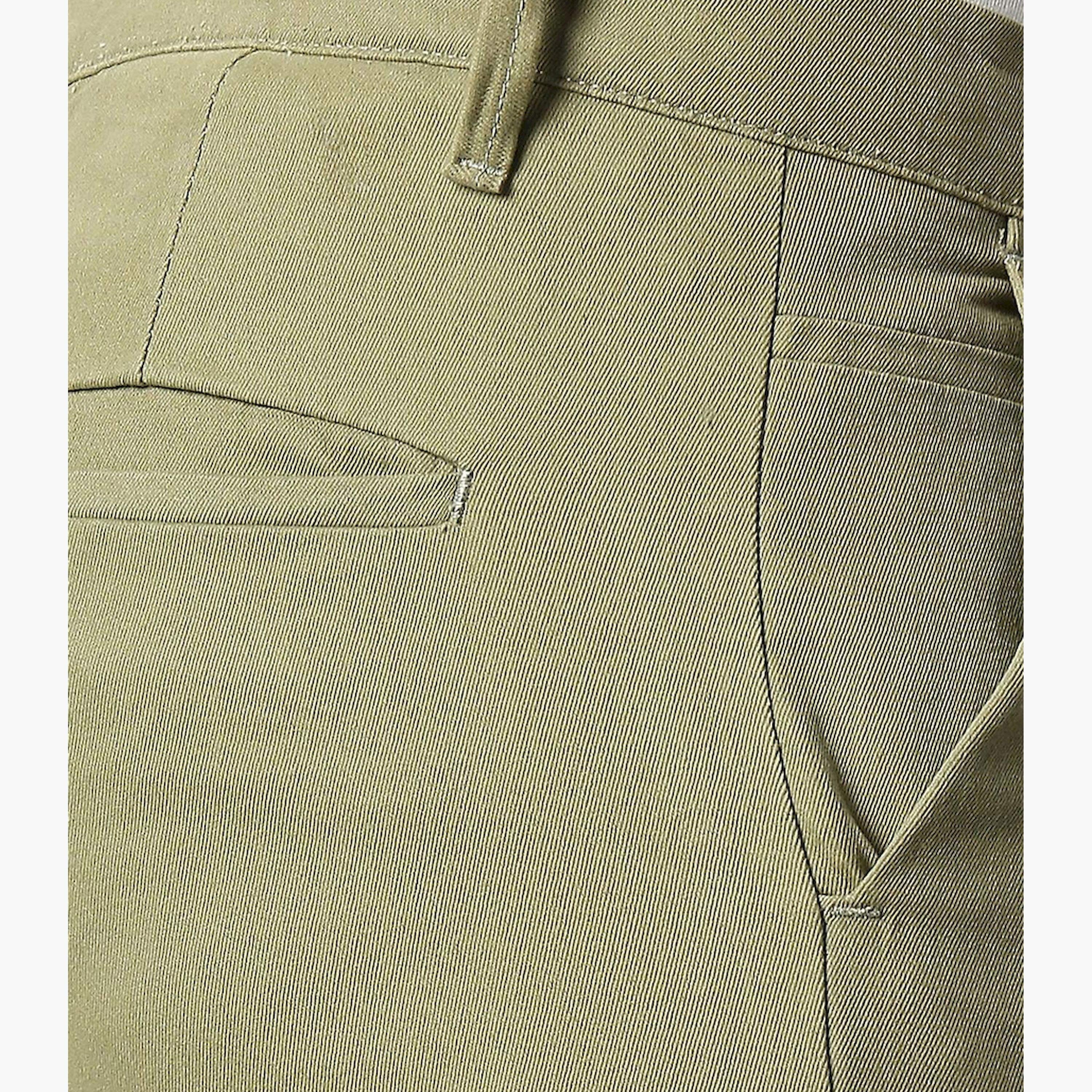 دينيس لينغو× ستايلي-  بنطال تشينو زيتوني فاتح-men-clothing-bottoms-trousersandchinos-trousers-image-4