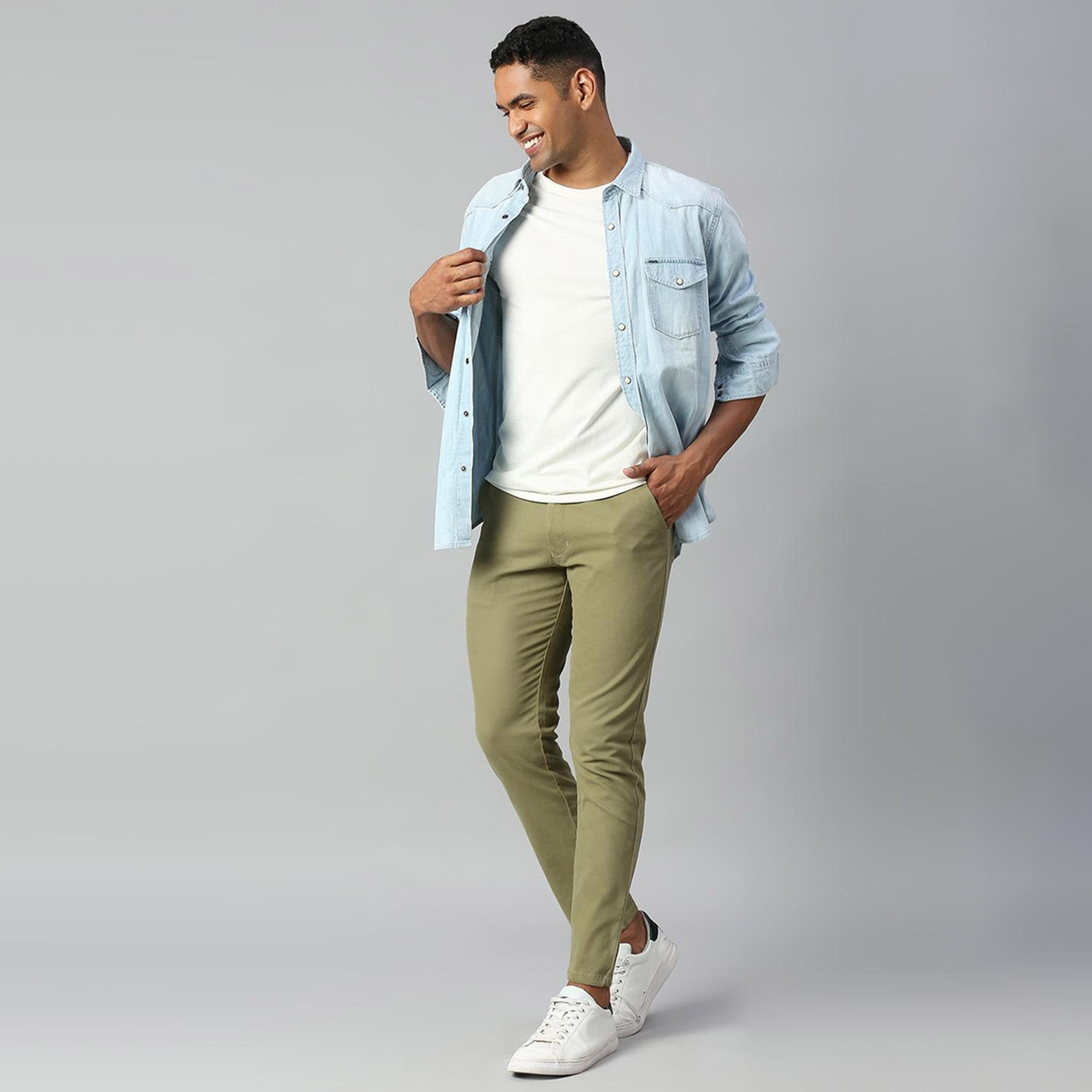Dennis Lingo X Styli Light Olive Chinos Trousers-men-clothing-bottoms-trousersandchinos-trousers-image-6