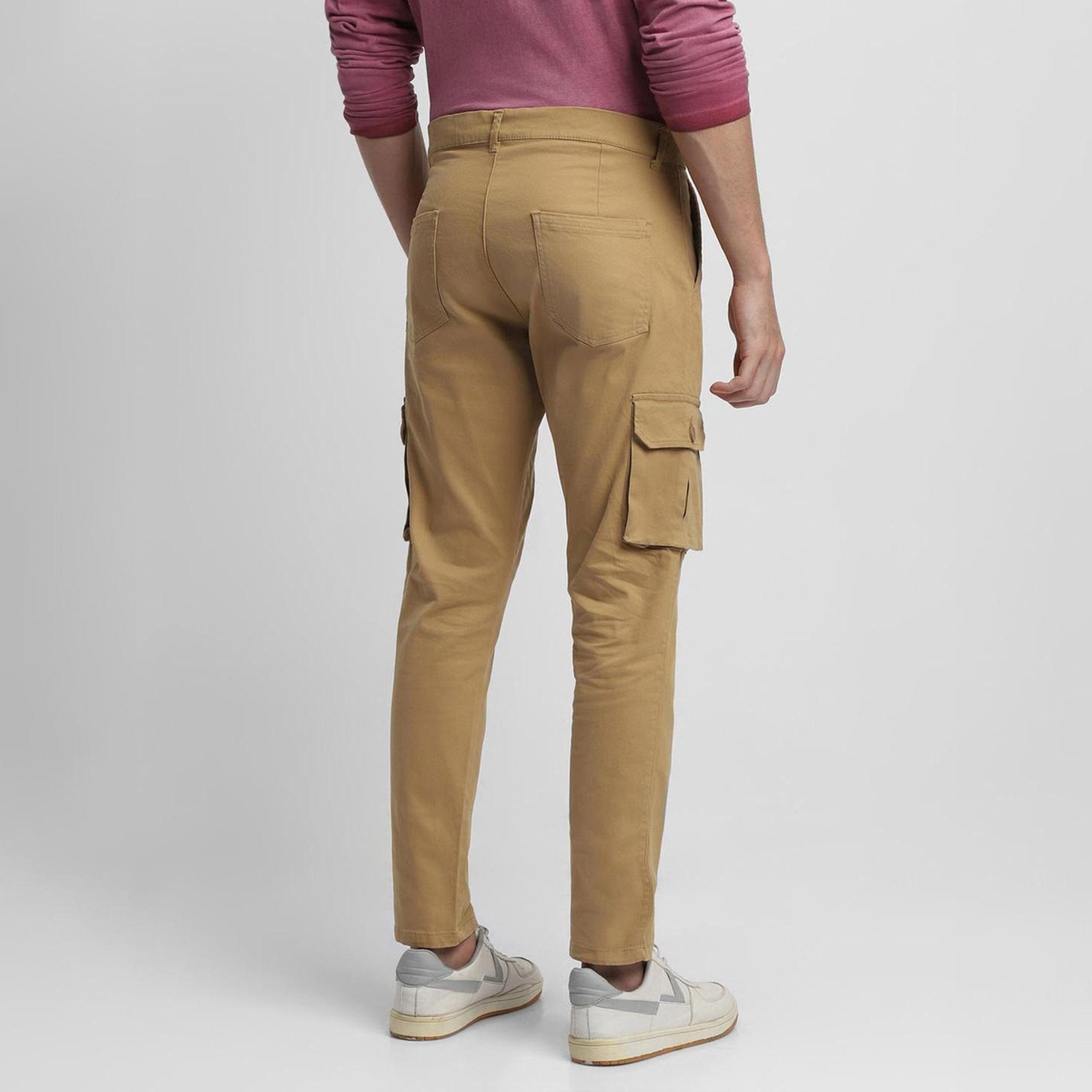 Dennis Lingo X Styli Khaki Tapered Fit Cargos-men-clothing-bottoms-trousersandchinos-trousers-image-2