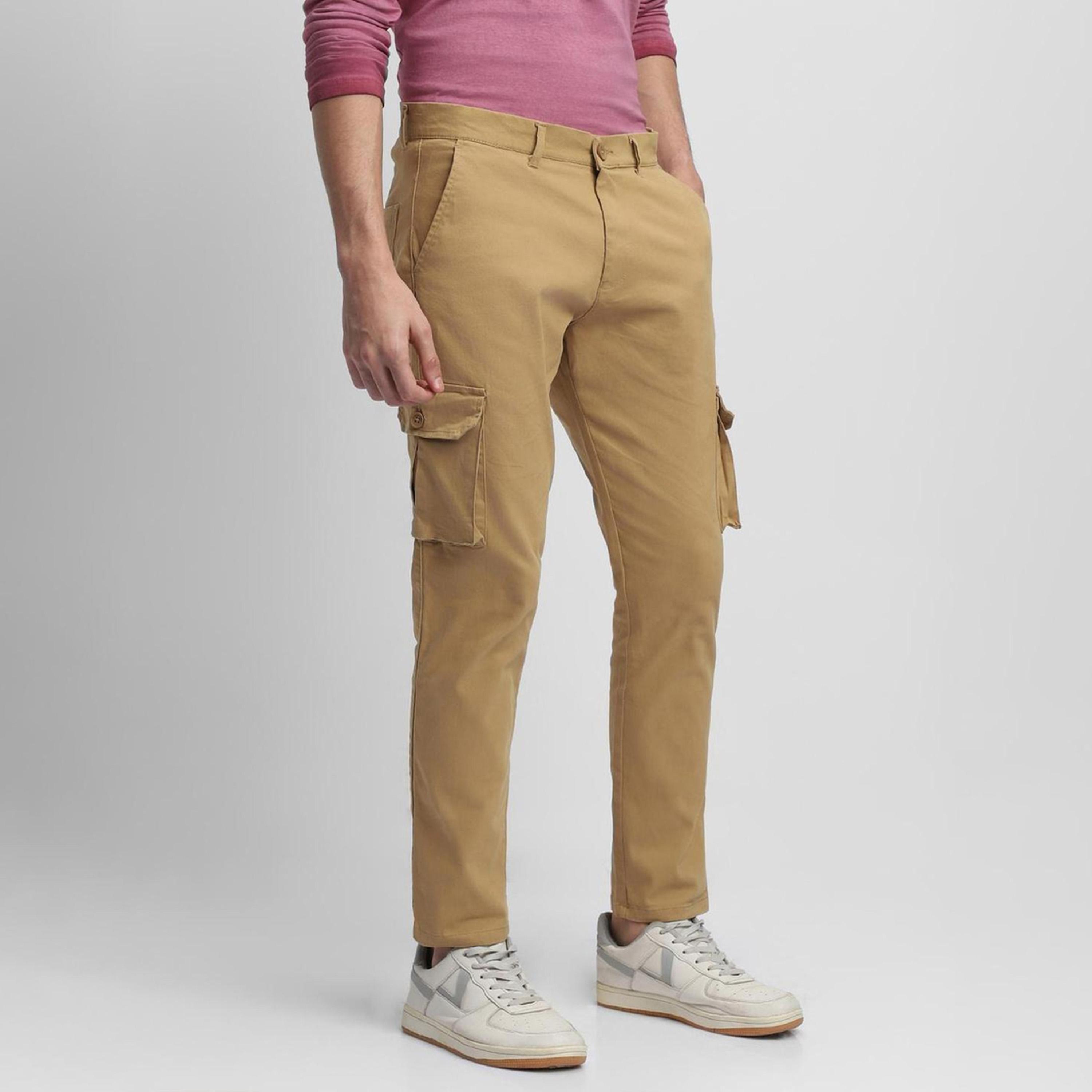 Dennis Lingo X Styli Khaki Tapered Fit Cargos-men-clothing-bottoms-trousersandchinos-trousers-image-5