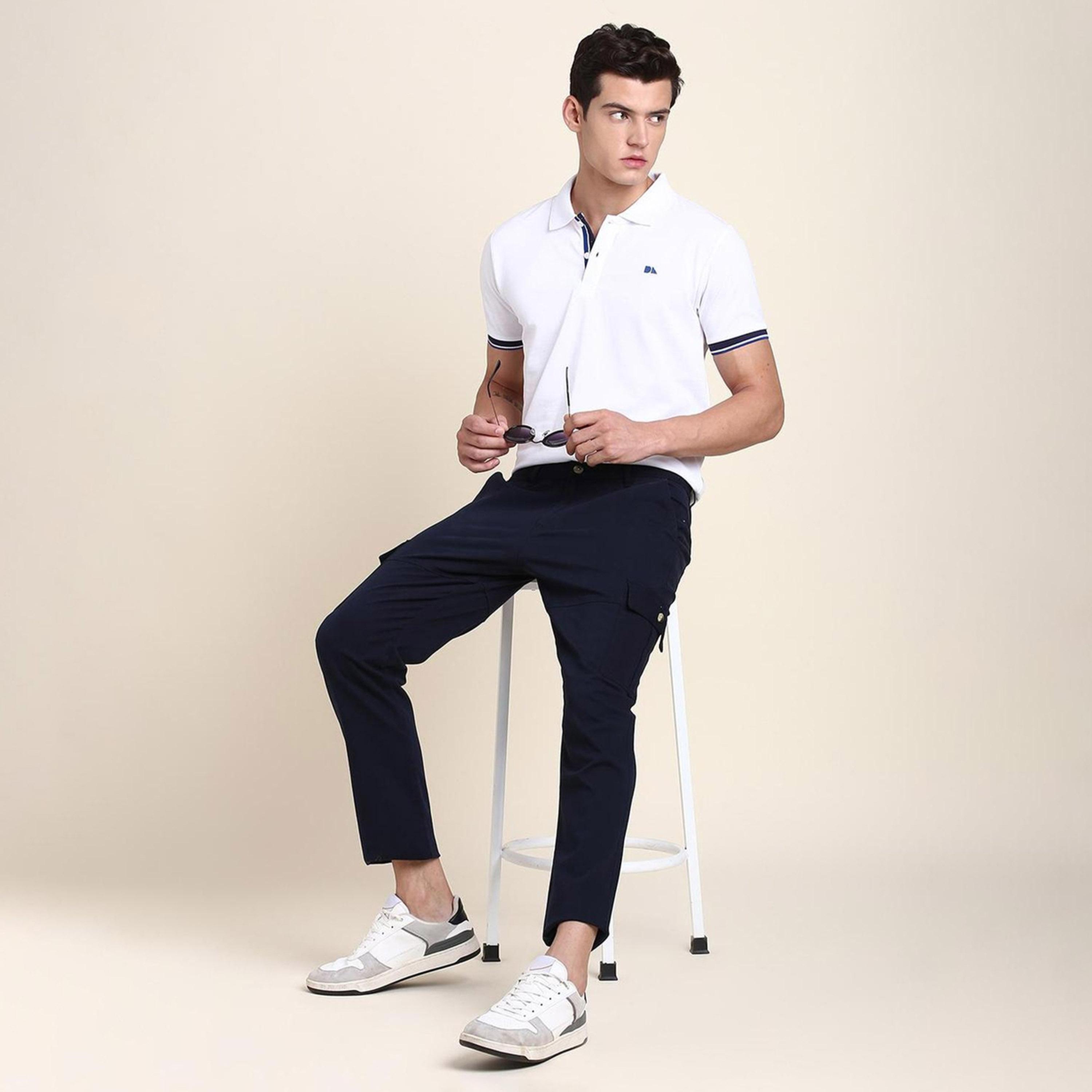 دينيس لينغو× ستايلي-  بنطال كارغو مريح بمقدمة مسطحة وقصة ضيقة-men-clothing-bottoms-trousersandchinos-trousers-image-8