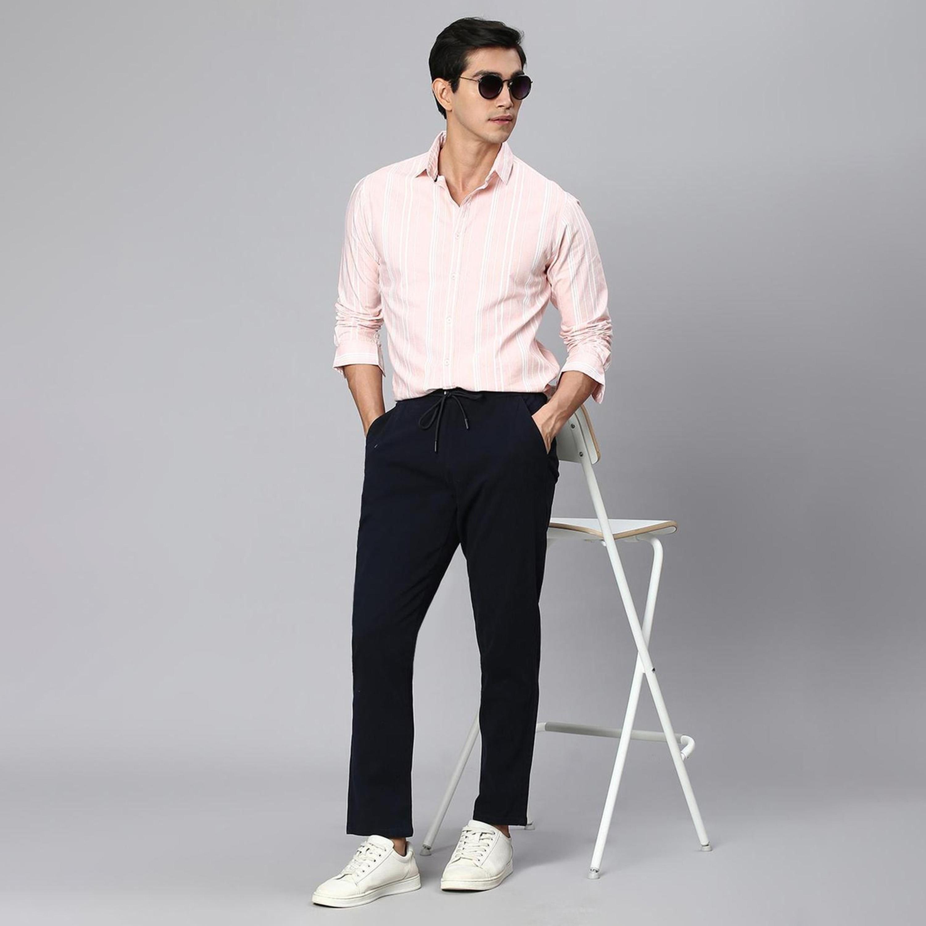 دينيس لينغو× ستايلي-  بنطال مريح بقصة ضيقة-men-clothing-bottoms-trousersandchinos-trousers-image-1