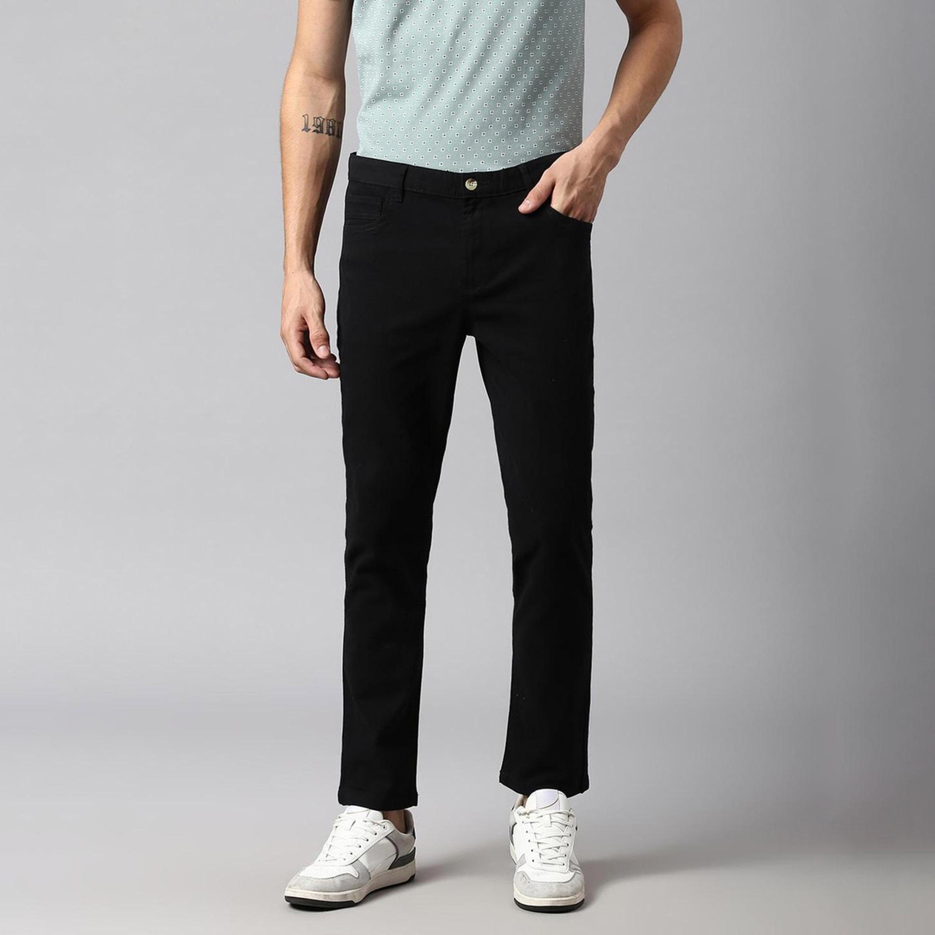 دينيس لينغو× ستايلي-  بنطال تشينو مريح متوسط ​​الارتفاع-men-clothing-bottoms-trousersandchinos-trousers-image-2