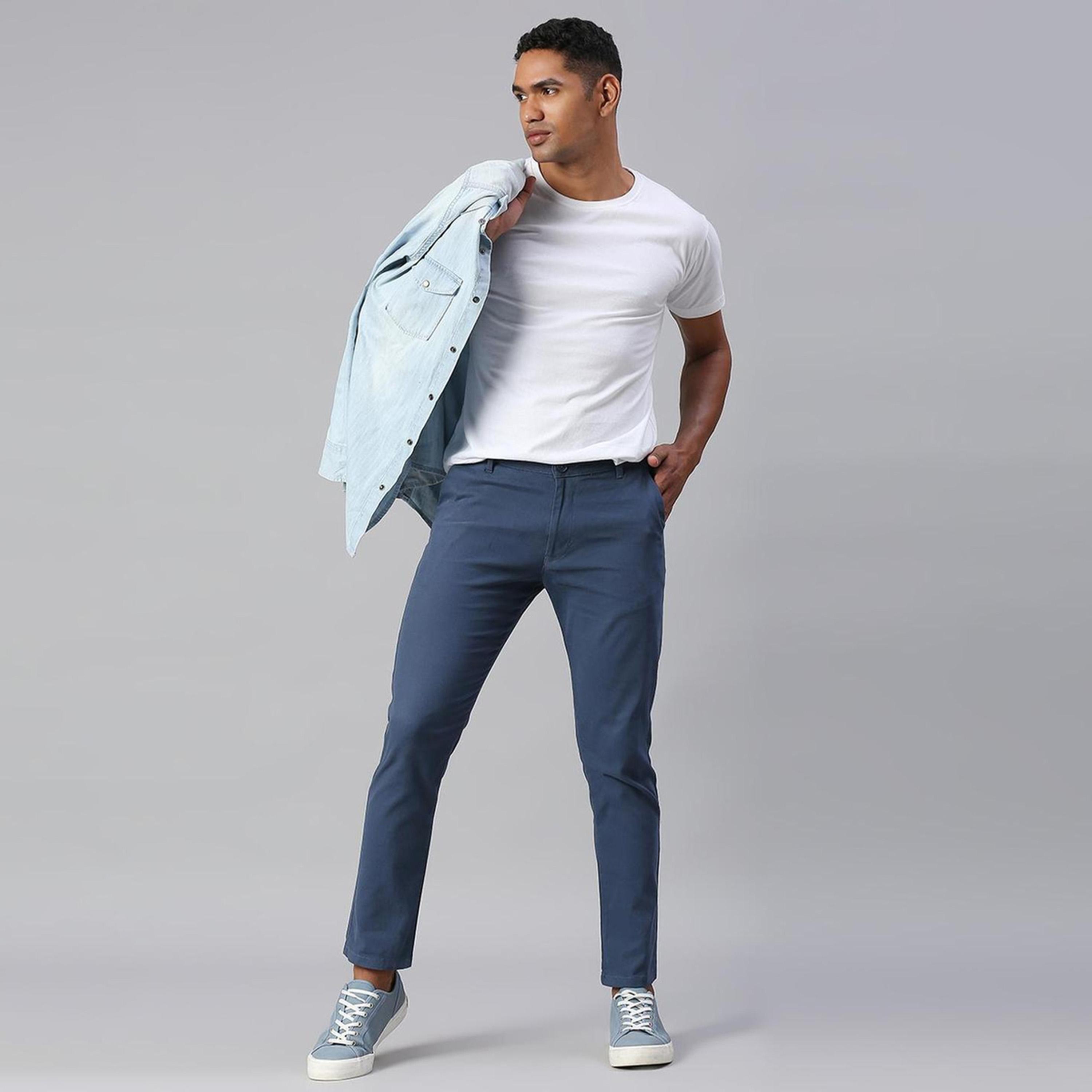 دينيس لينغو× ستايلي-  بنطال تشينو قطني مدبب-men-clothing-bottoms-trousersandchinos-trousers-image-1
