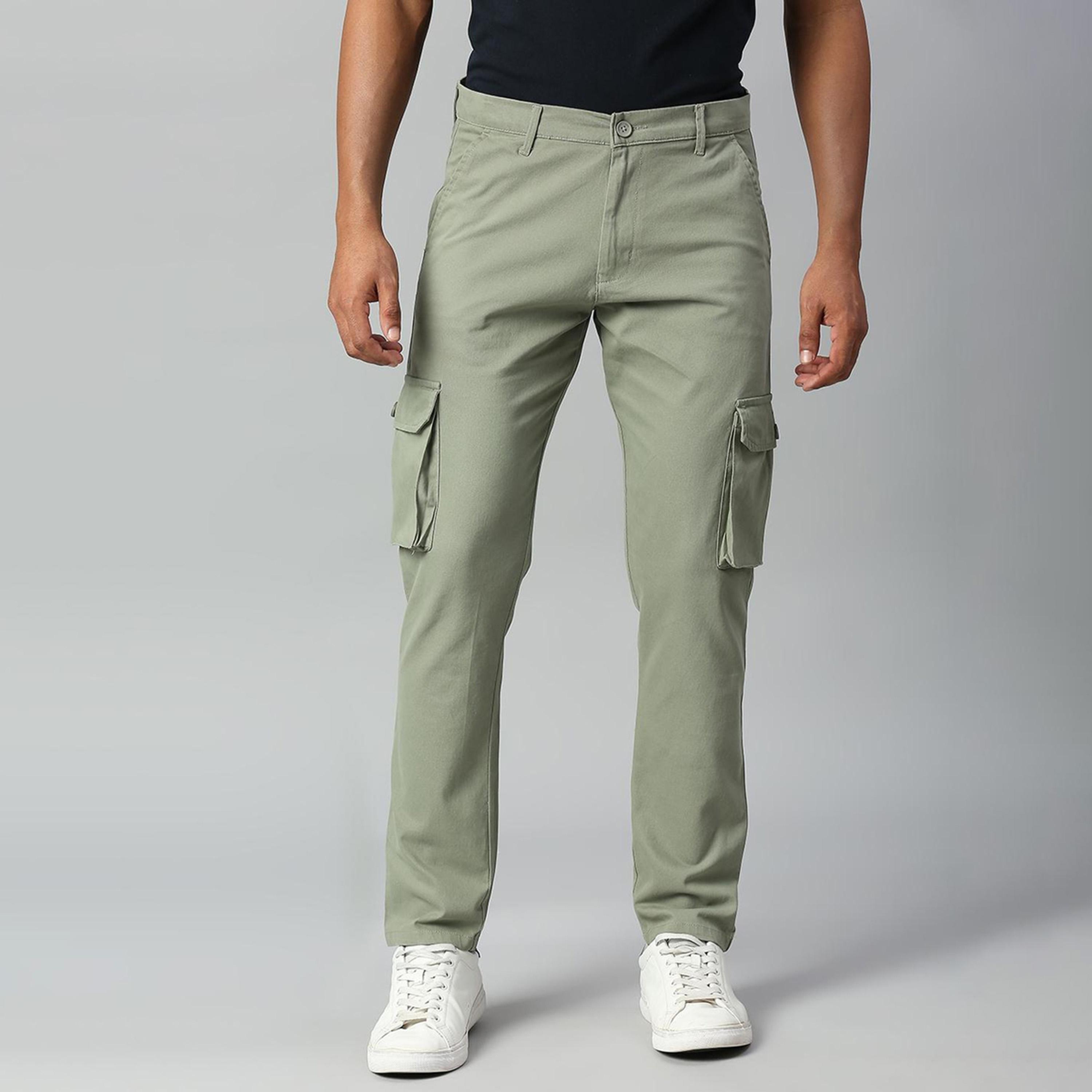 دينيس لينغو× ستايلي-  بنطال كارغو قطني مدبب-men-clothing-bottoms-trousersandchinos-trousers-image-1