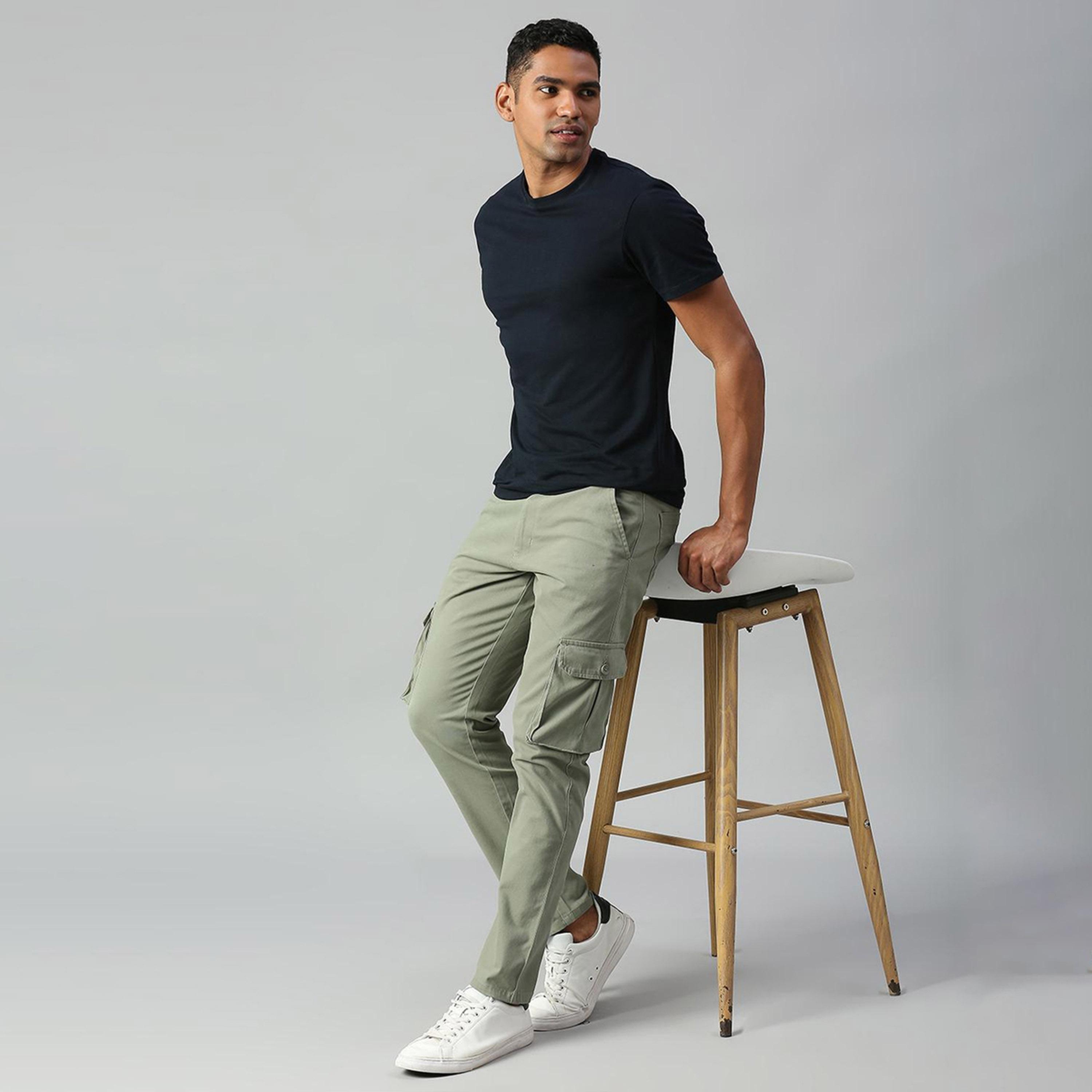 دينيس لينغو× ستايلي-  بنطال كارغو قطني مدبب-men-clothing-bottoms-trousersandchinos-trousers-image-6
