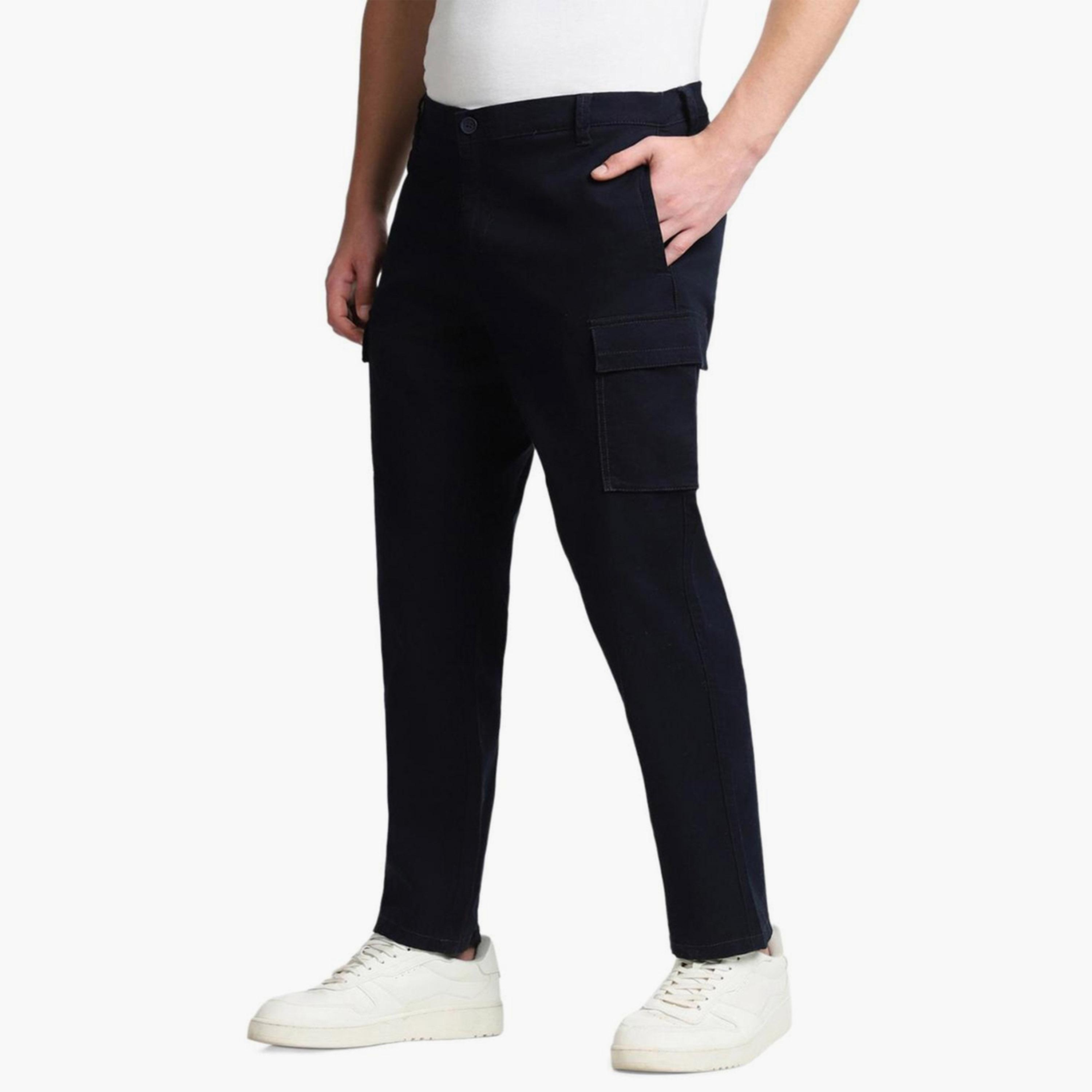 دينيس لينغو× ستايلي-  بنطال كارغو ملائم لشكل الجسم بدون من التجاعيد-men-clothing-bottoms-trousersandchinos-trousers-image-2