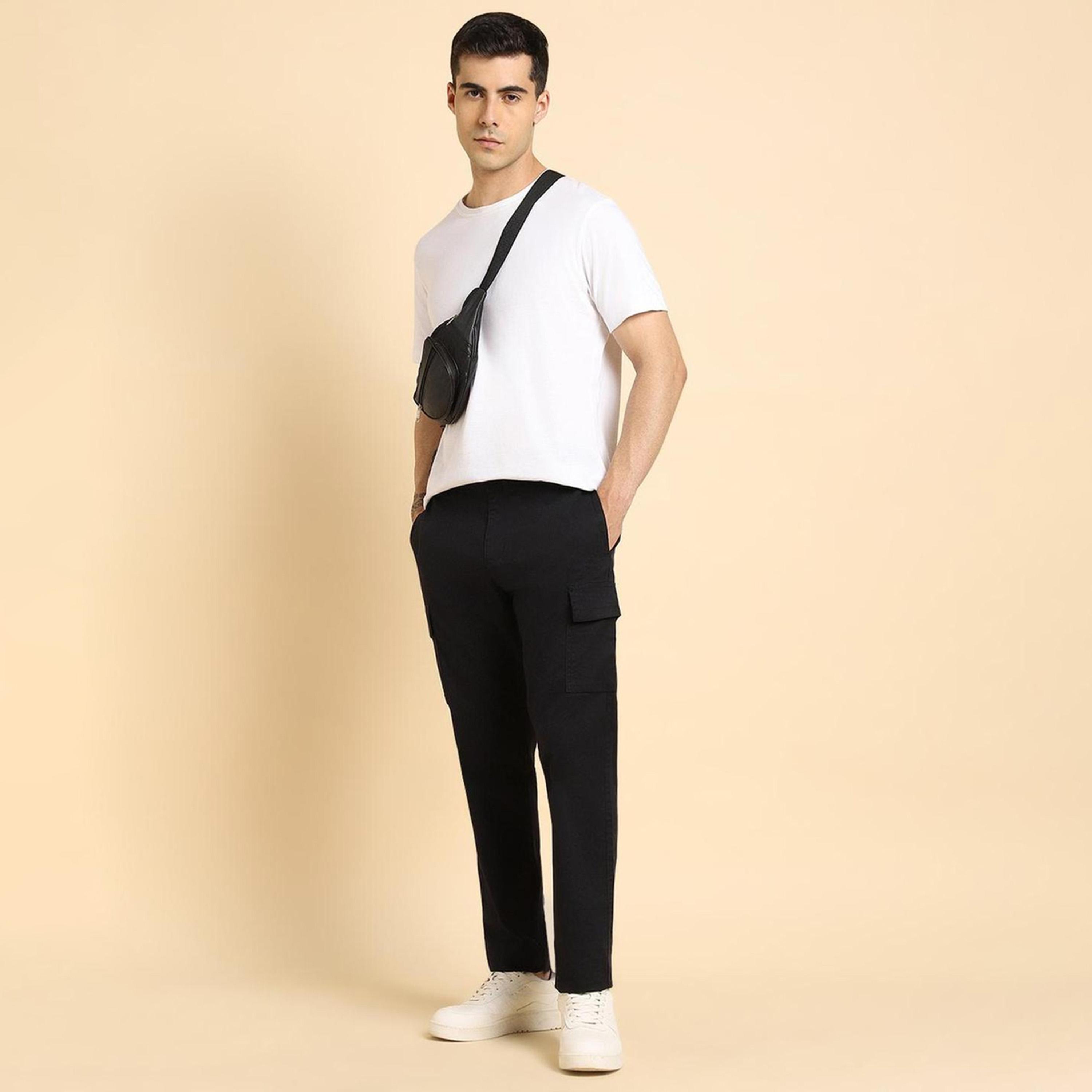 دينيس لينغو× ستايلي-  بنطال كارغو تناسب سليم-men-clothing-bottoms-trousersandchinos-trousers-image-1