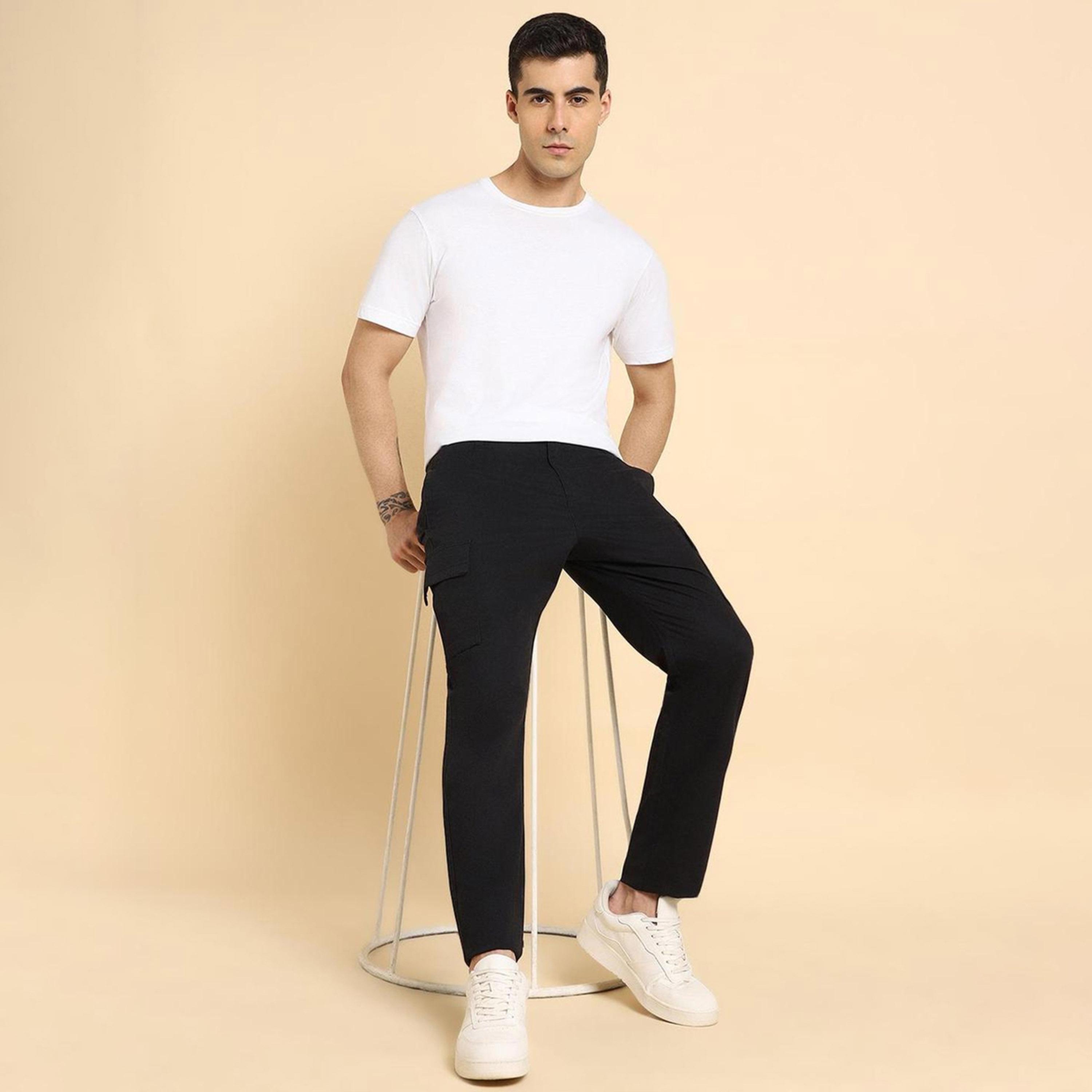 دينيس لينغو× ستايلي-  بنطال كارغو تناسب سليم-men-clothing-bottoms-trousersandchinos-trousers-image-2