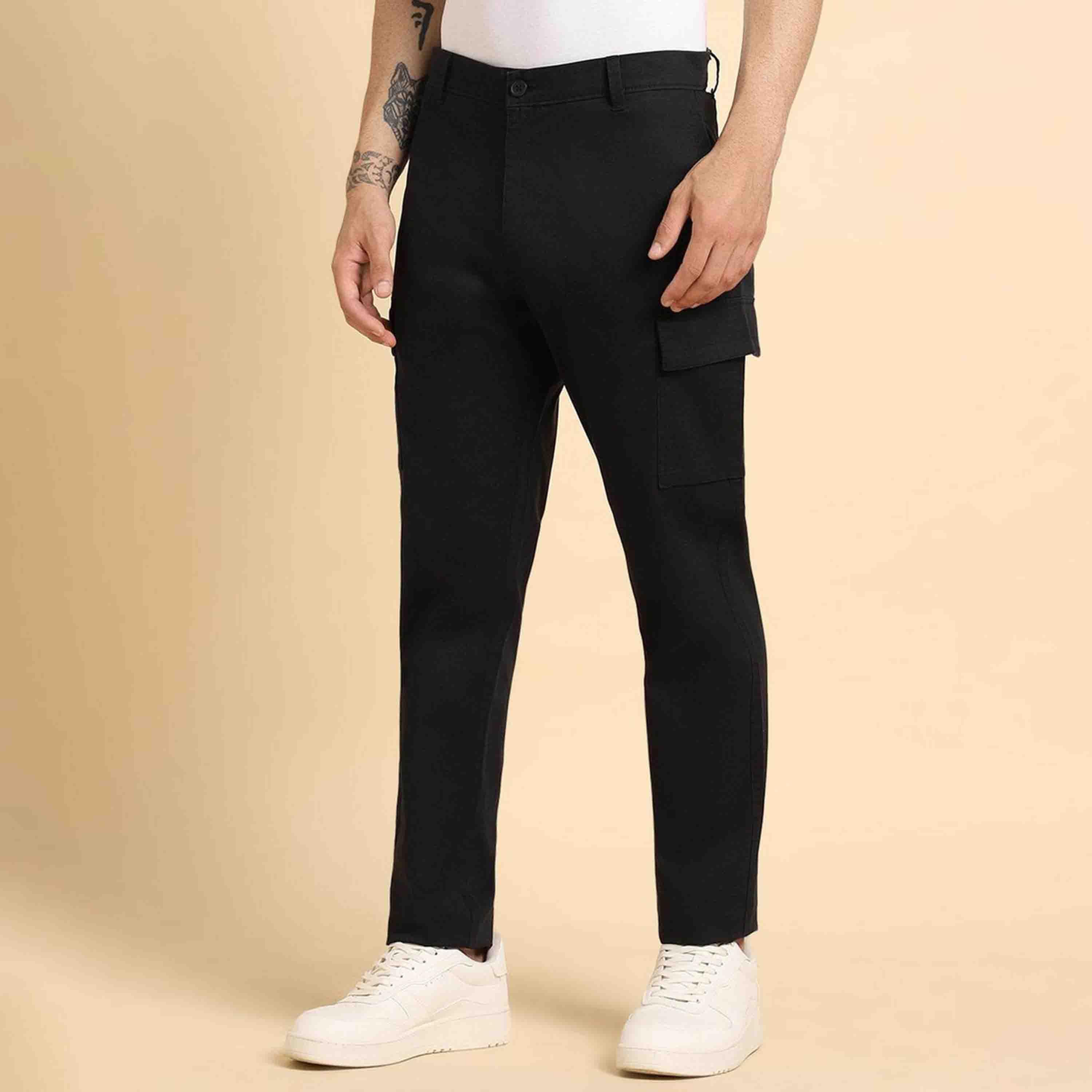 دينيس لينغو× ستايلي-  بنطال كارغو تناسب سليم-men-clothing-bottoms-trousersandchinos-trousers-image-3