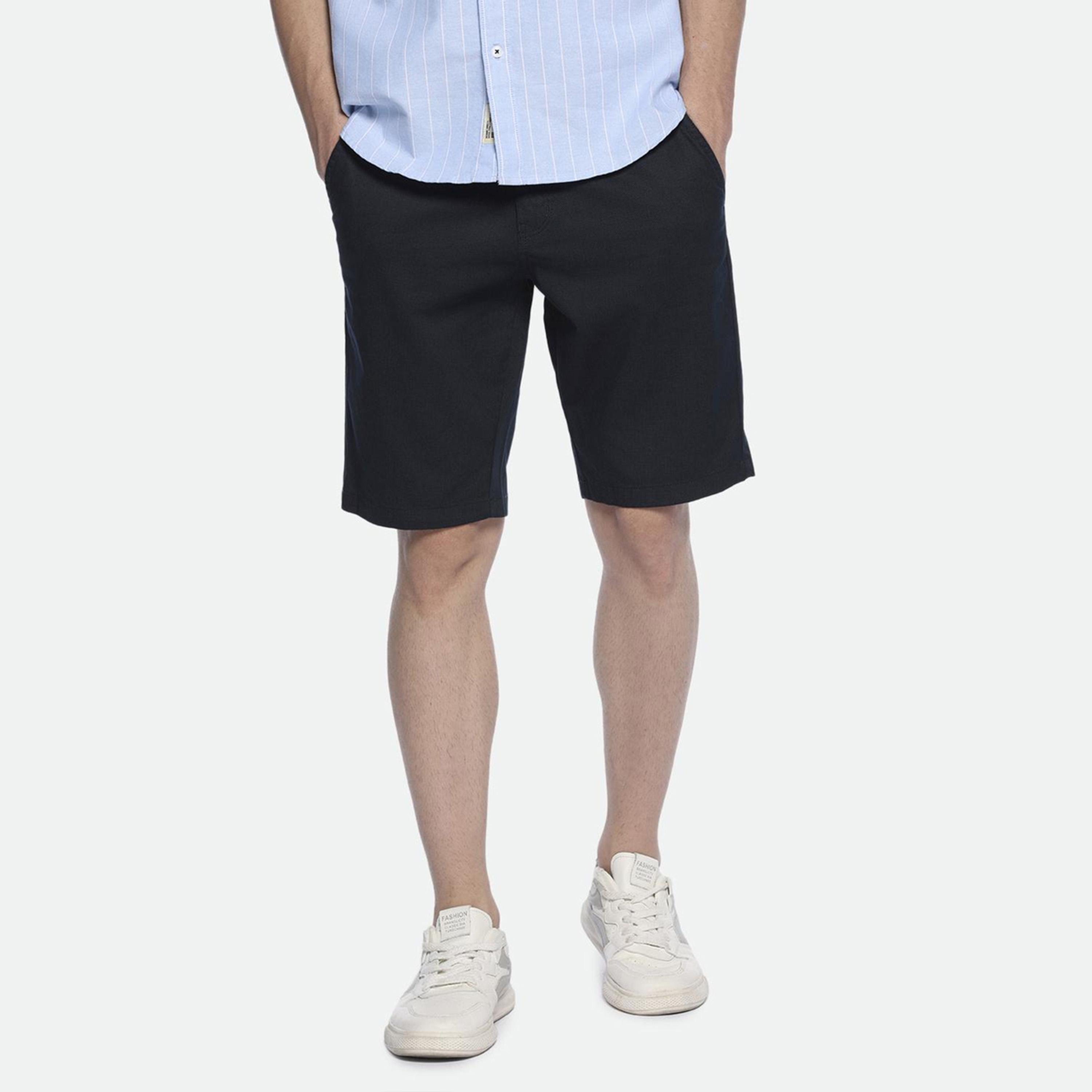 دينيس لينغو× ستايلي-  شورت تشينو متوسط ​​الارتفاع-men-clothing-bottoms-shorts-image-1