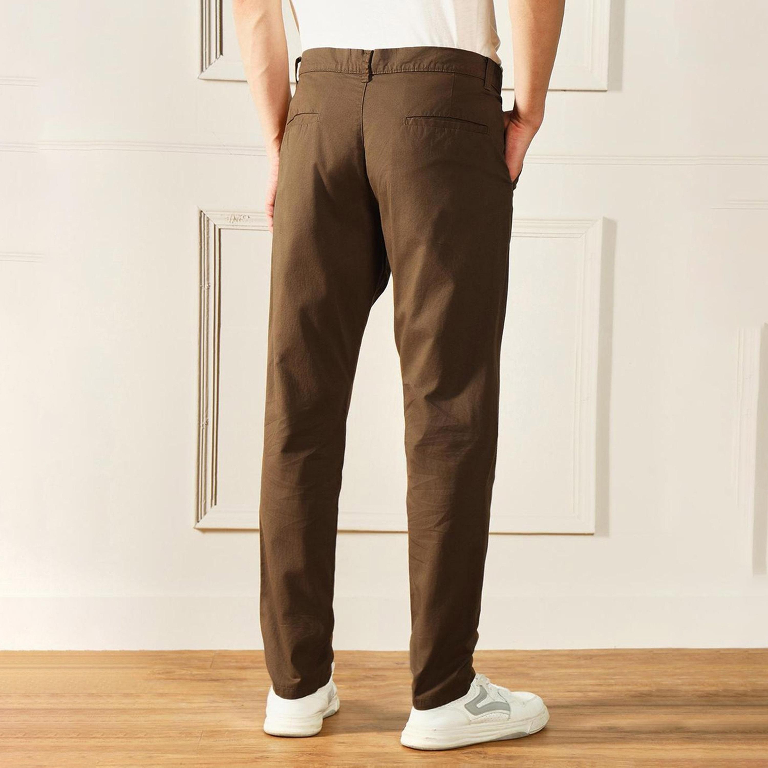 دينيس لينغو× ستايلي-  بنطال تشينو قطني متوسط ​​الارتفاع بقصة ضيقة-men-clothing-bottoms-trousersandchinos-trousers-image-6
