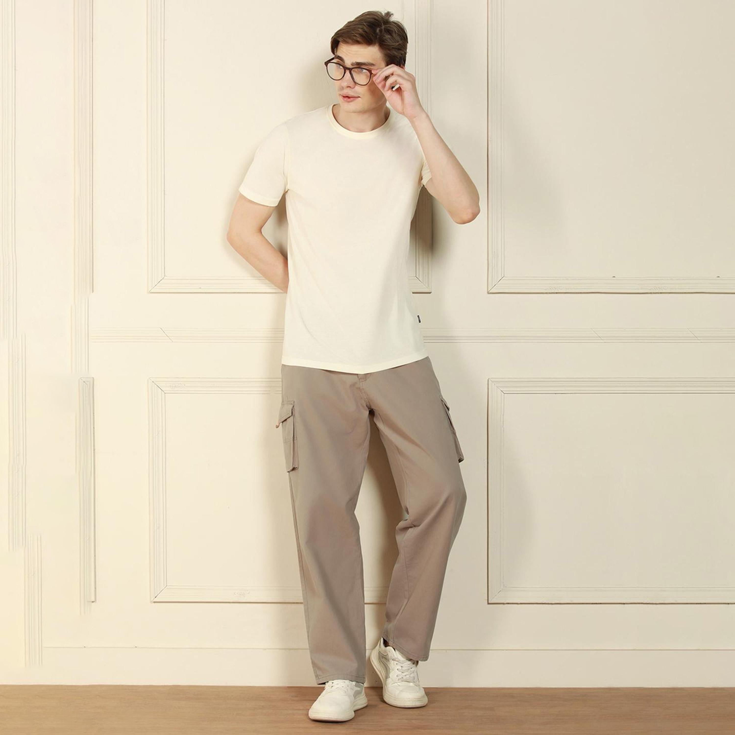 دينيس لينغو× ستايلي-  بنطال كارغو قطني فضفاض متوسط ​​الارتفاع-men-clothing-bottoms-trousersandchinos-trousers-image-1