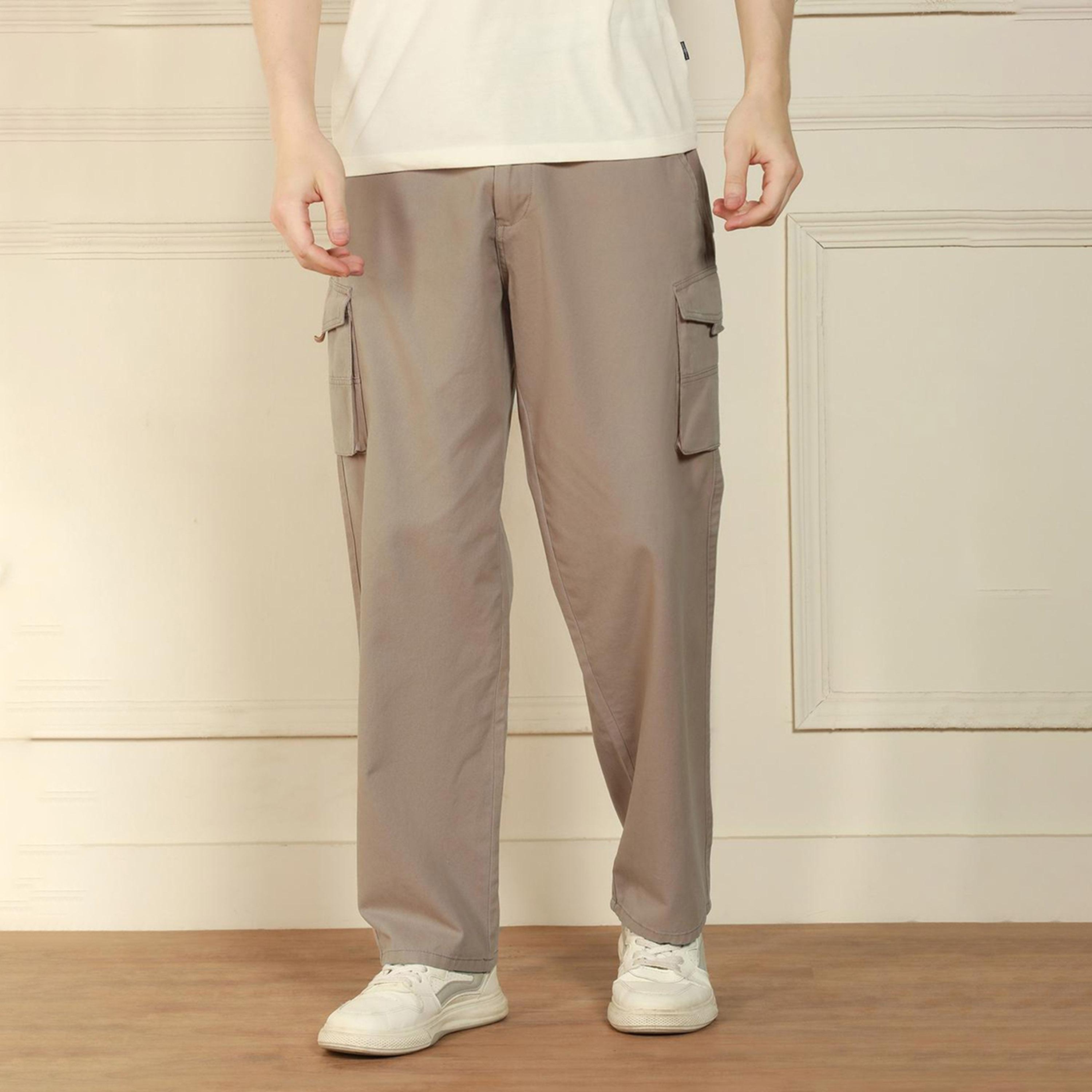 دينيس لينغو× ستايلي-  بنطال كارغو قطني فضفاض متوسط ​​الارتفاع-men-clothing-bottoms-trousersandchinos-trousers-image-2