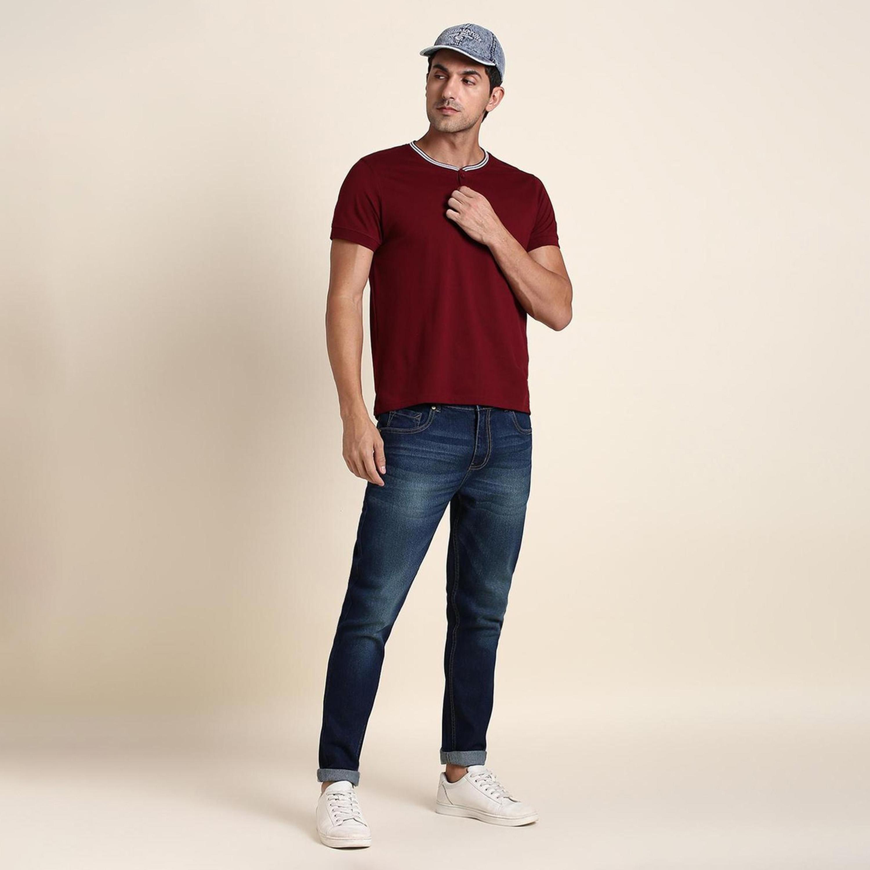 Dennis Lingo X Styli Mid-Rise Slim Fit Light Fade Stretchable Jeans-men-clothing-bottoms-jeans-image-1