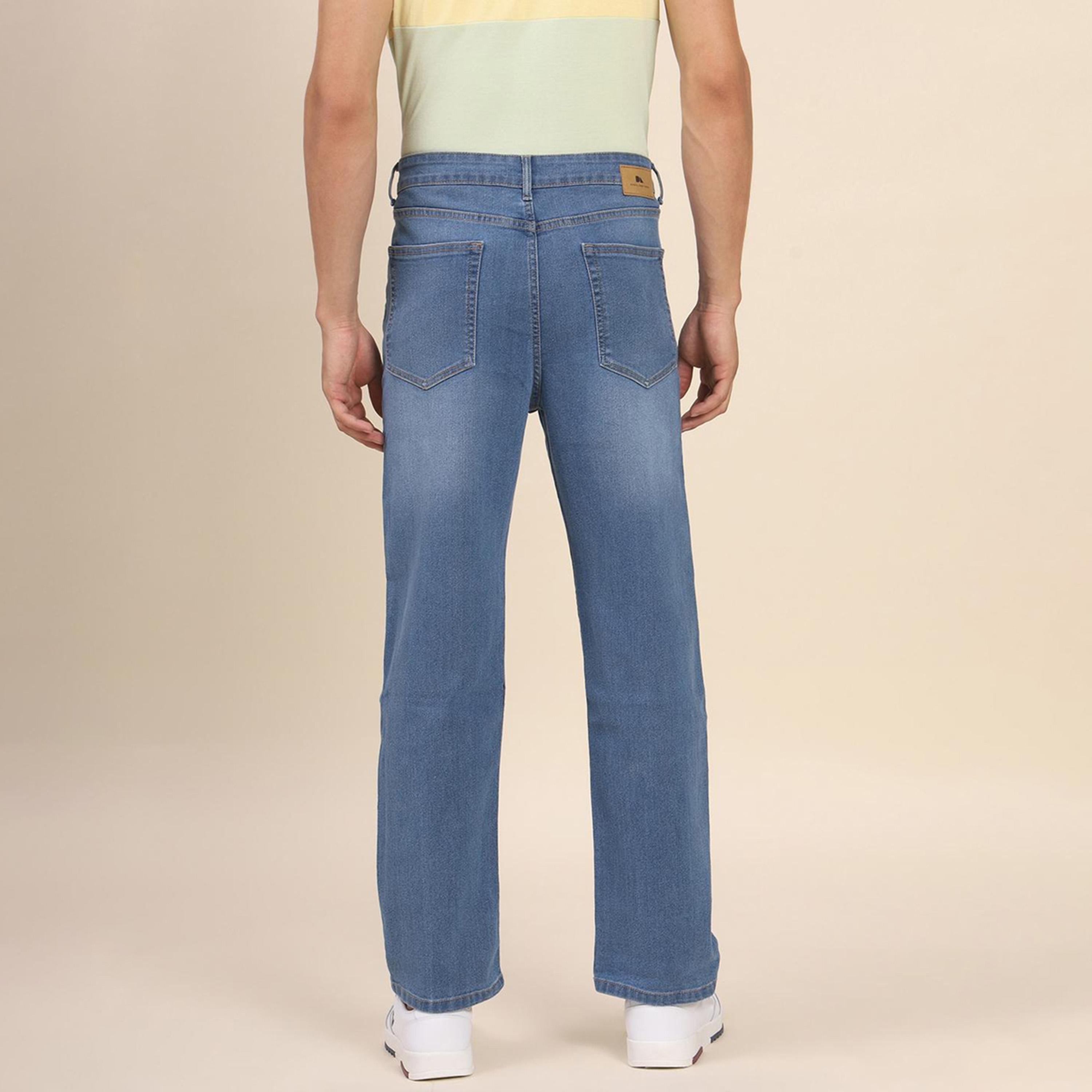 دينيس لينغو× ستايلي-  بنطال جينز خصر متوسط وخفيف الوزن وقابل للتمدد-men-clothing-bottoms-jeans-image-3
