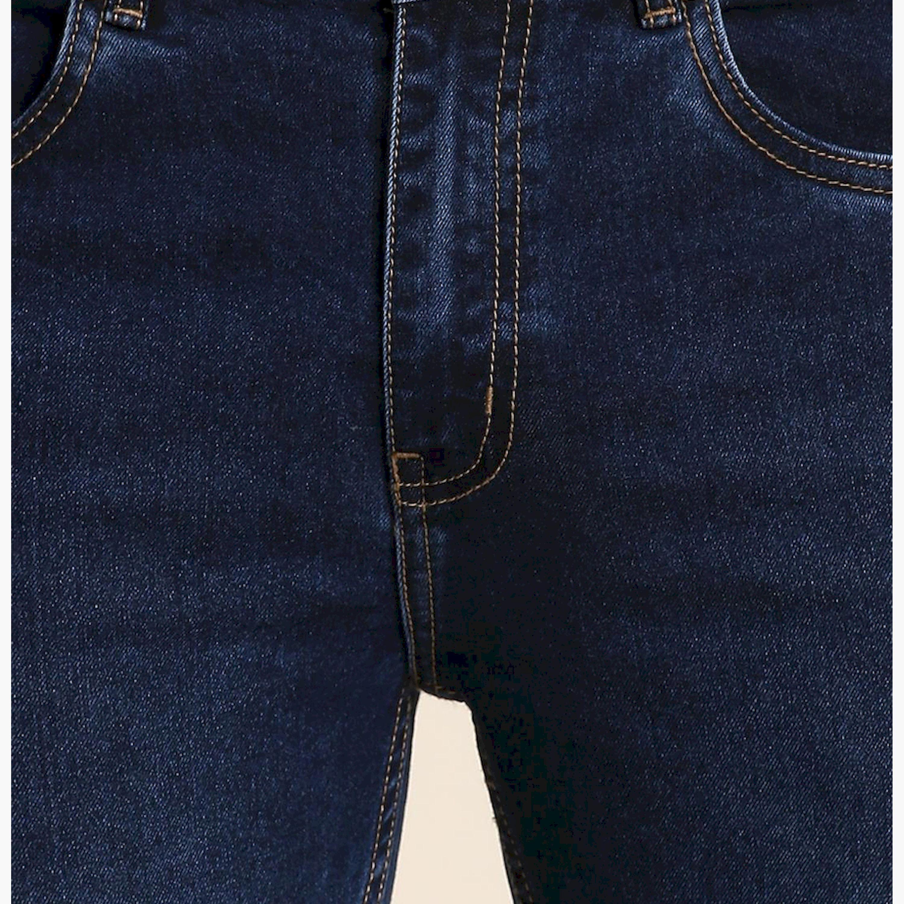 دينيس لينغو× ستايلي-  بنطال جينز مطاطي بقصة ضيقة-men-clothing-bottoms-jeans-image-4