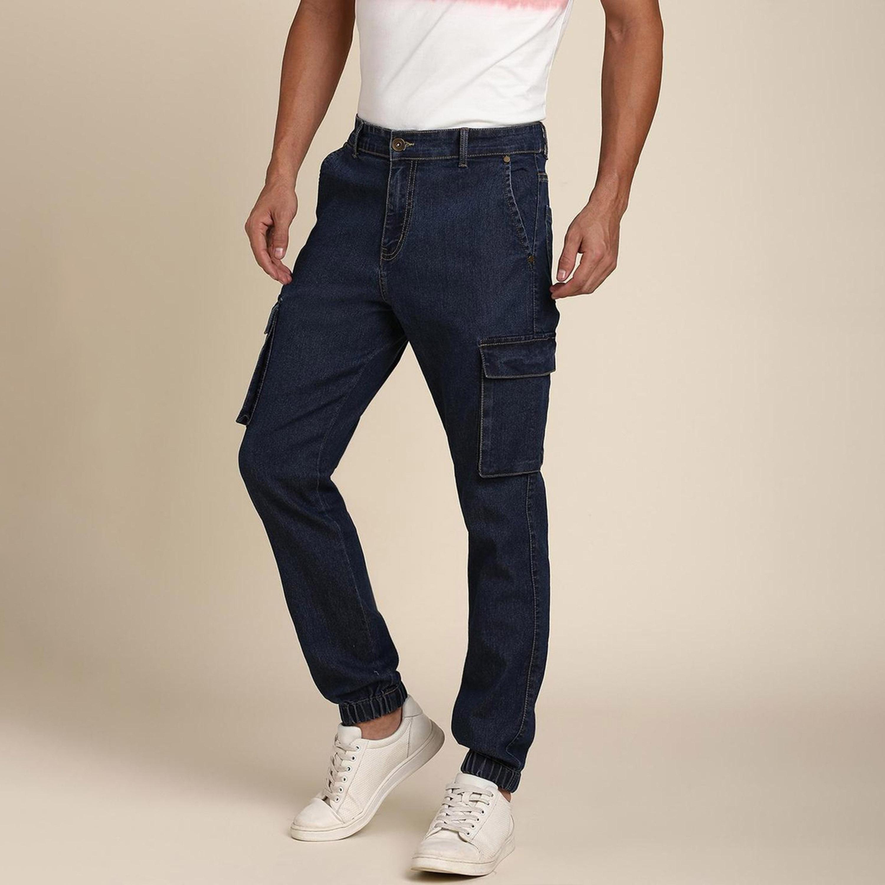 دينيس لينغو× ستايلي-  بنطال جينز جوغرز مطاطي-men-clothing-bottoms-jeans-image-6