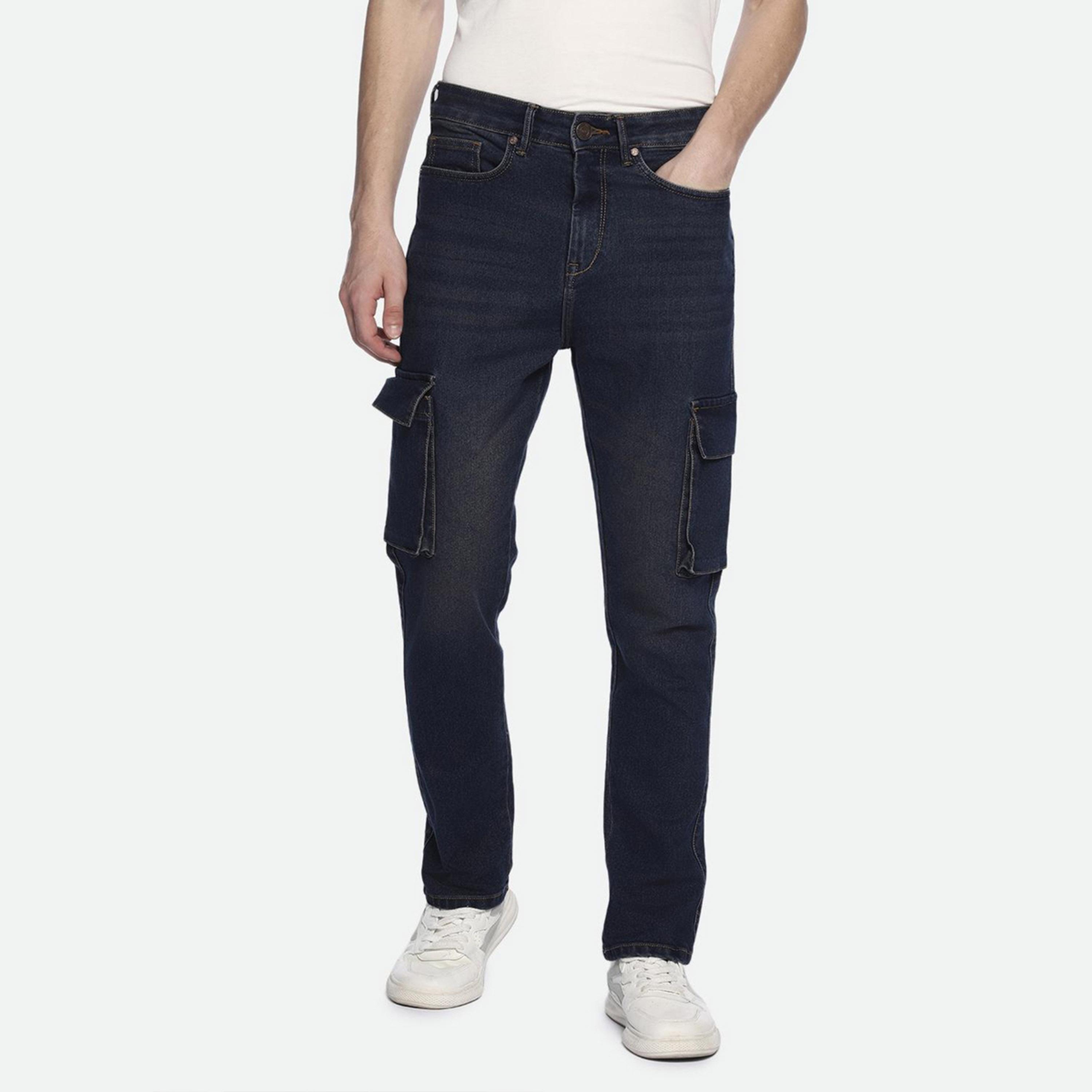 Dennis Lingo X Styli Straight Fit Clean Look Light Fade Stretchable Cargo Jeans-men-clothing-bottoms-jeans-image-2