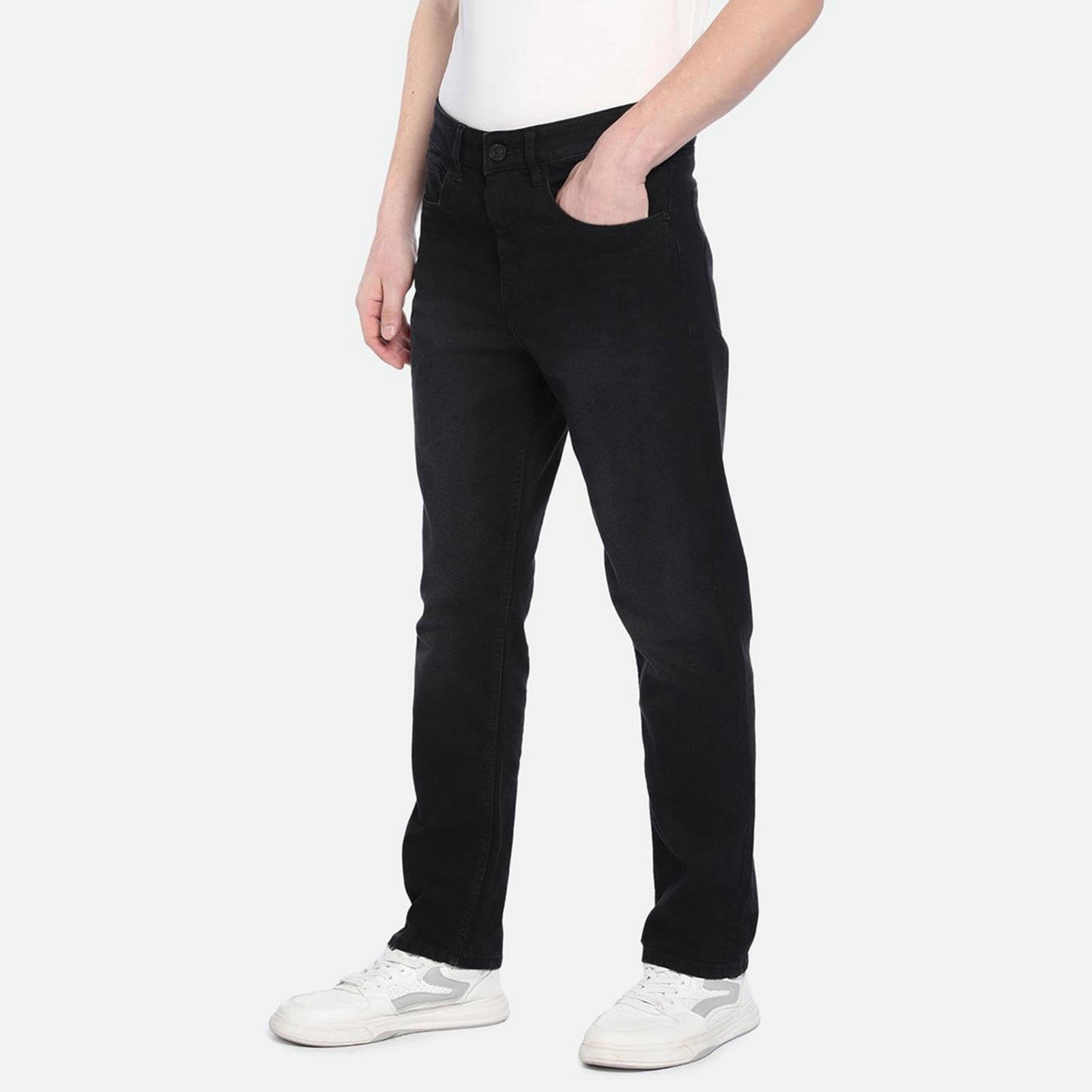 Dennis Lingo X Styli Straight Fit Mid-Rise Dark Shade Clean Look Stretchable Jeans-men-clothing-bottoms-jeans-image-4