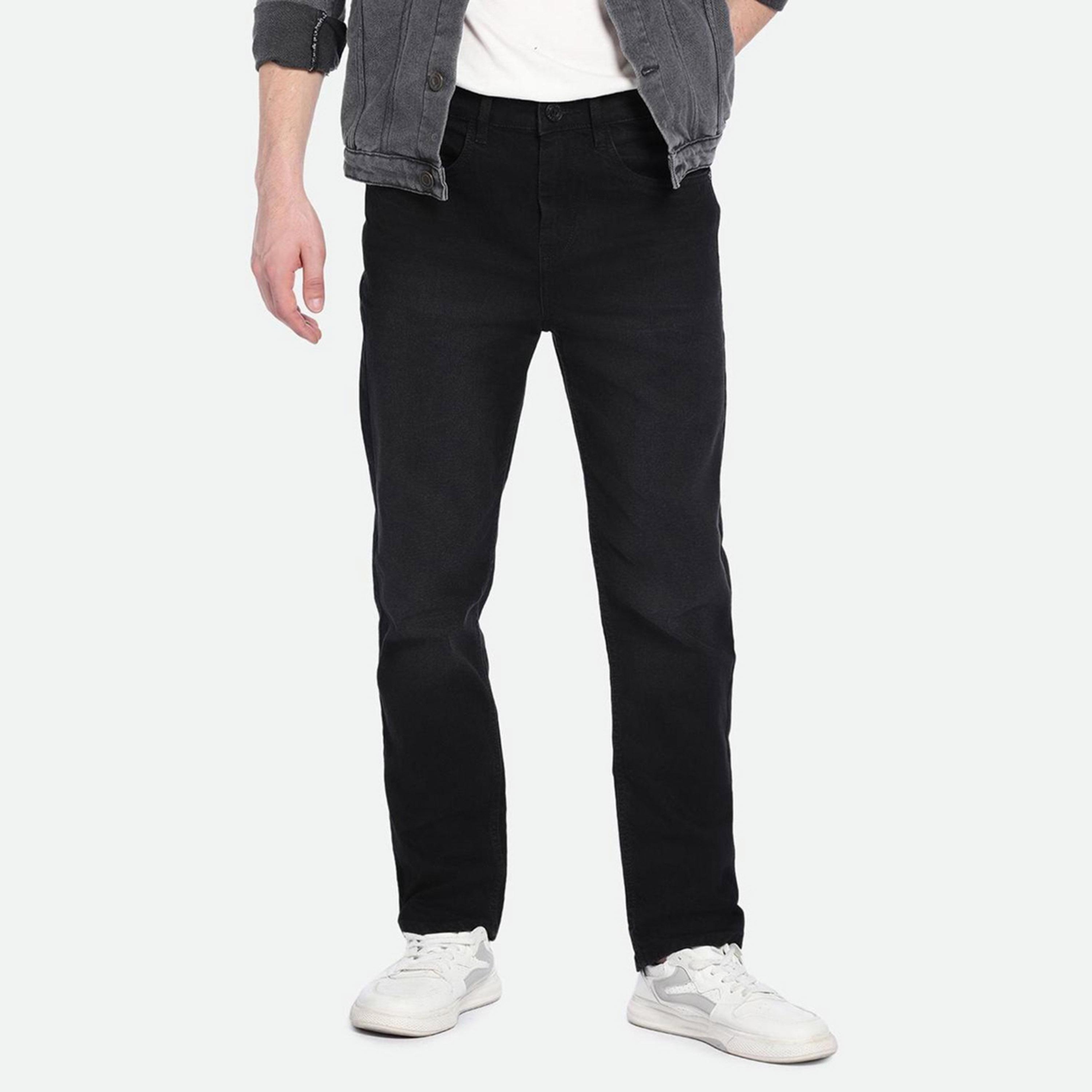 Dennis Lingo X Styli Straight Fit Mid-Rise Dark Shade Clean Look Stretchable Jeans-men-clothing-bottoms-jeans-image-6