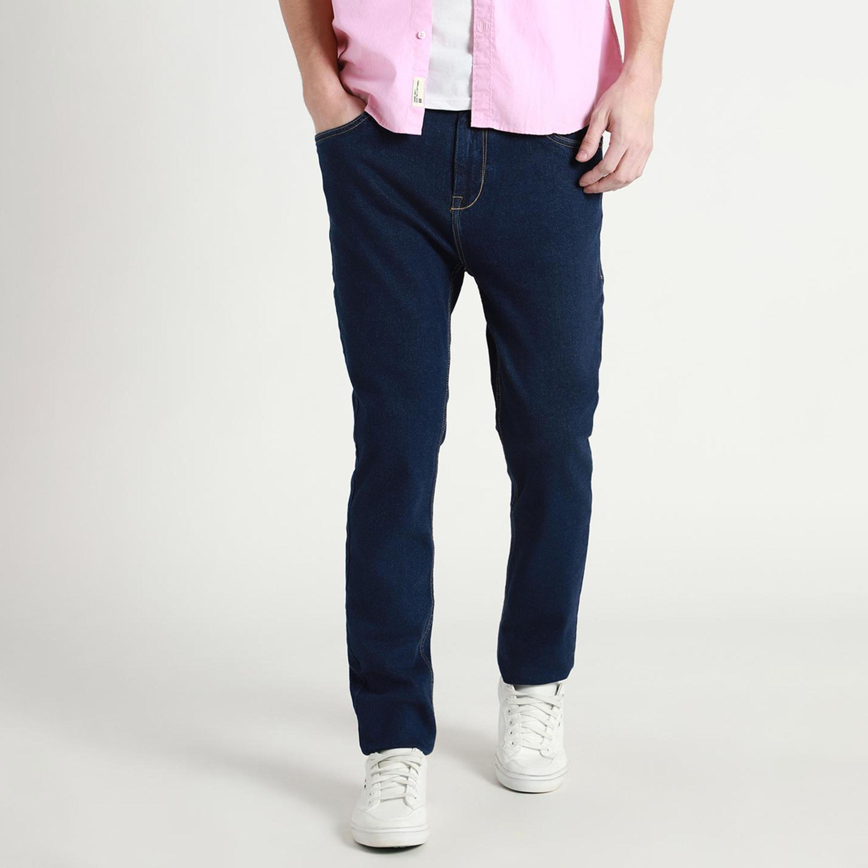 Dennis Lingo X Styli Clean Look Mid-Rise Cotton Tapered Fit Stretchable Jeans-men-clothing-bottoms-jeans-image-1