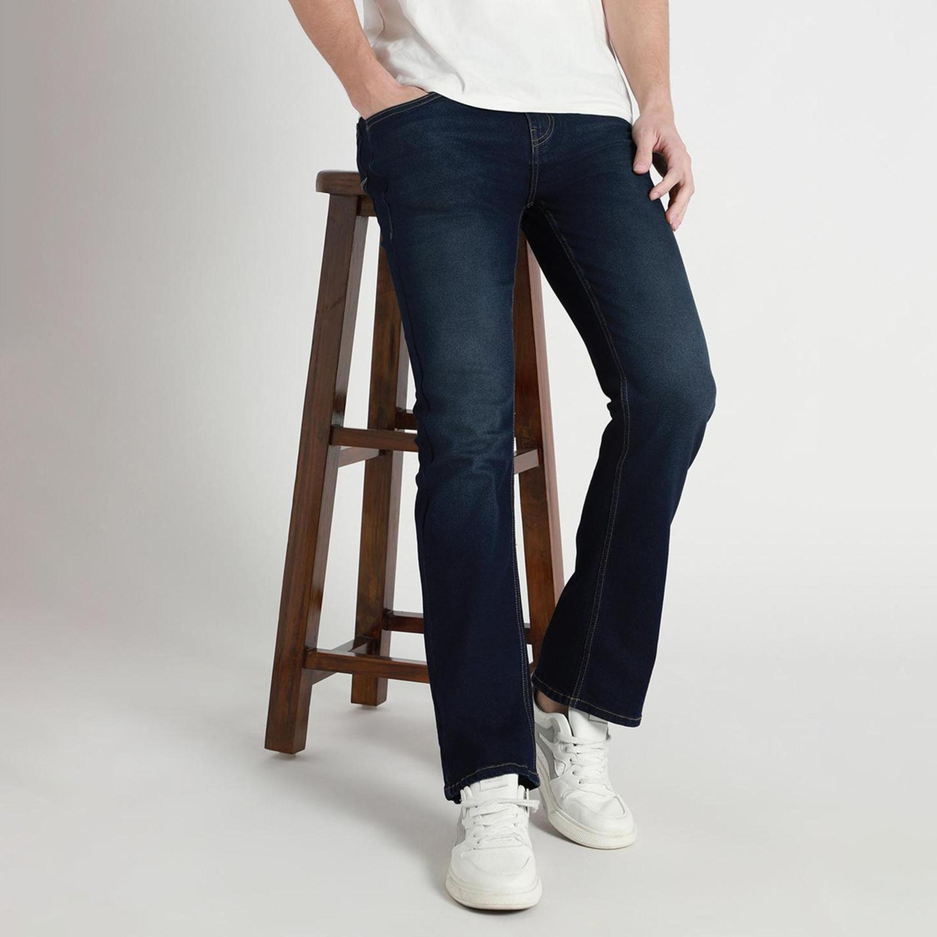Dennis Lingo X Styli Bootcut Clean Look Cotton Jeans-men-clothing-bottoms-jeans-image-1