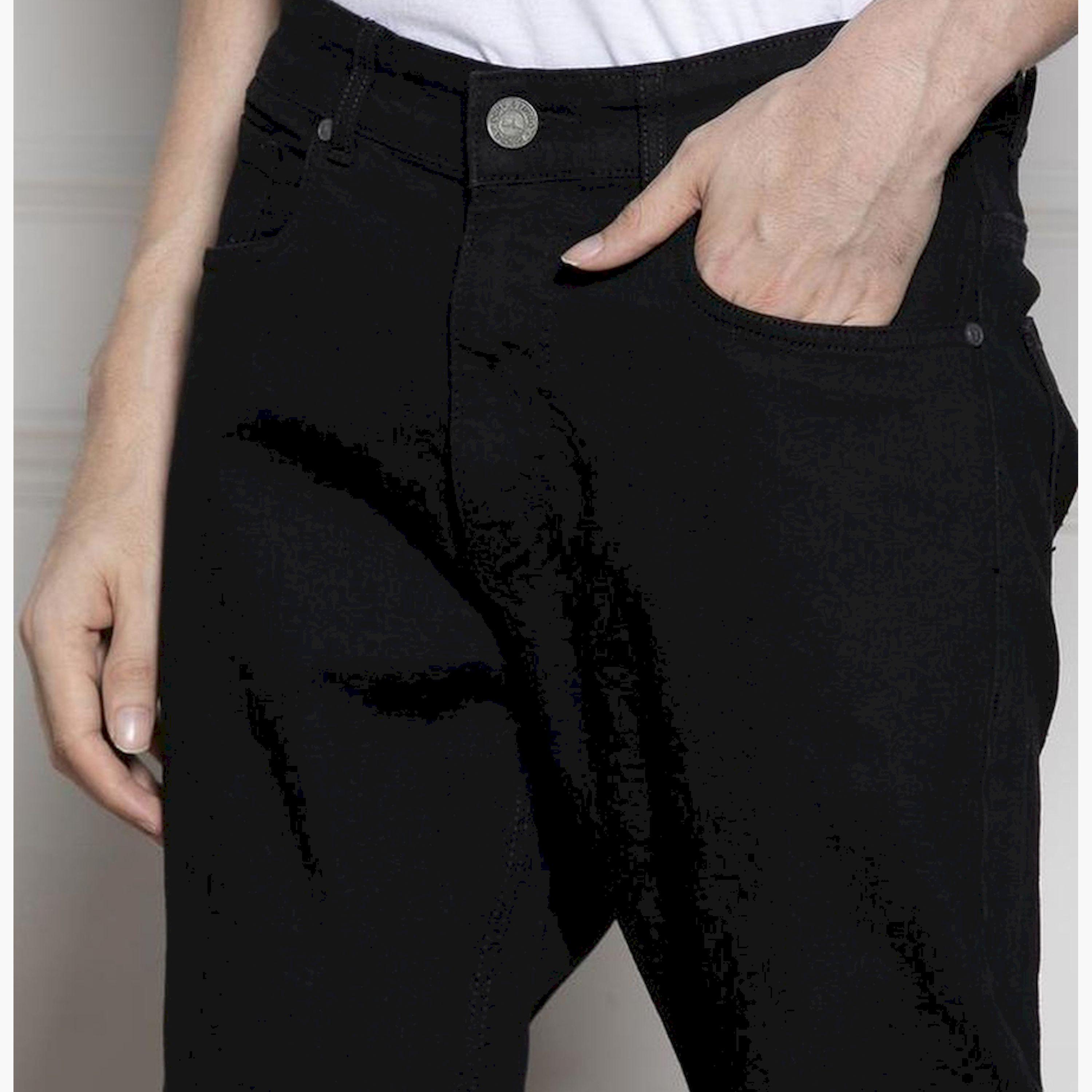 دينيس لينغو× ستايلي-  بنطال جينز مطاطي ذو مظهر مريح ونظيف-men-clothing-bottoms-jeans-image-5