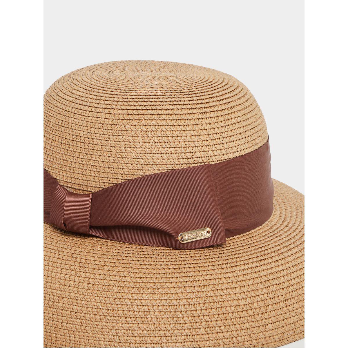 قبعة قش برباط ريبون-women-clothingaccessories-capsandhats-image-2
