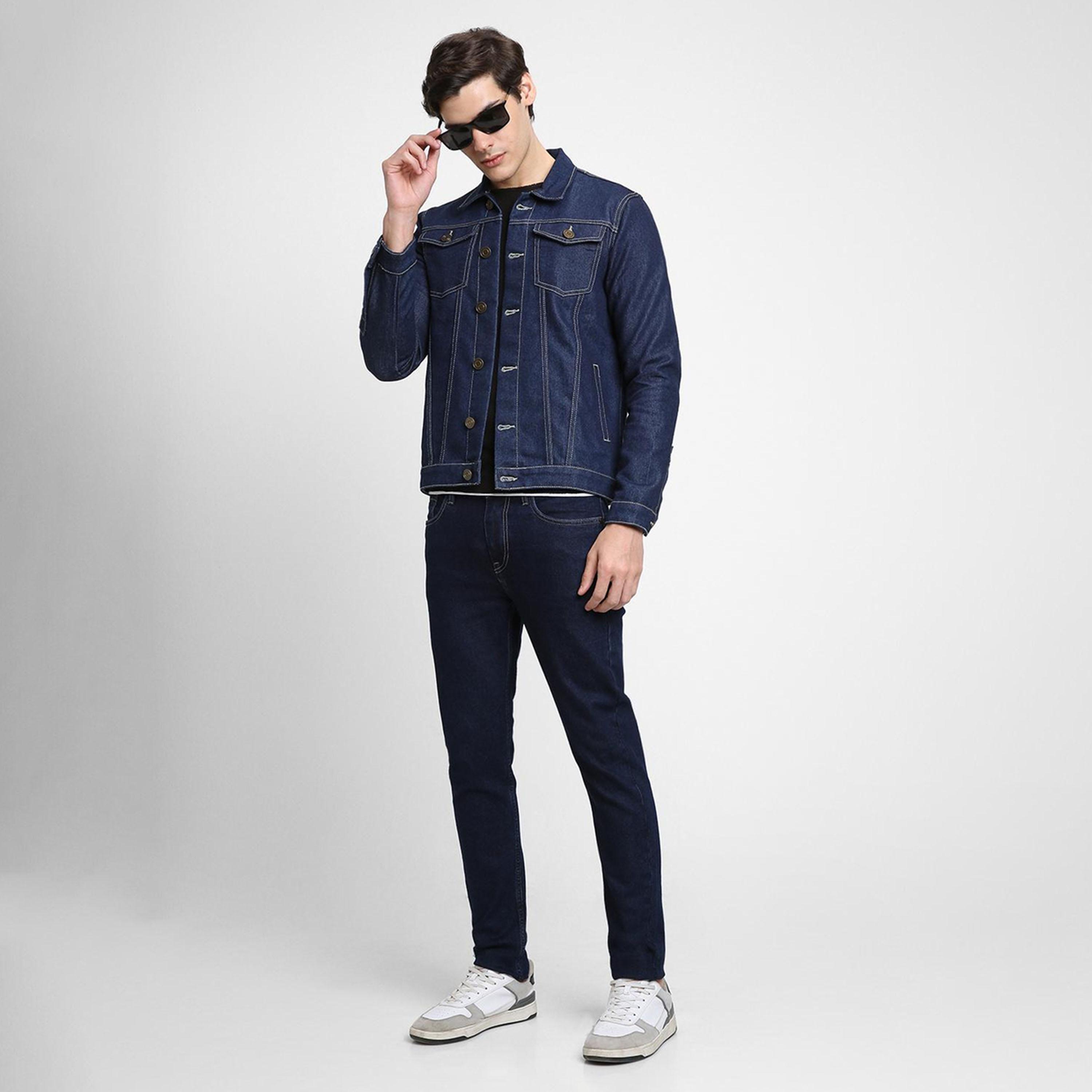 دينيس لينغو× ستايلي-  سترة جينز أزرق-men-clothing-jacketsandblazers-jackets-image-1