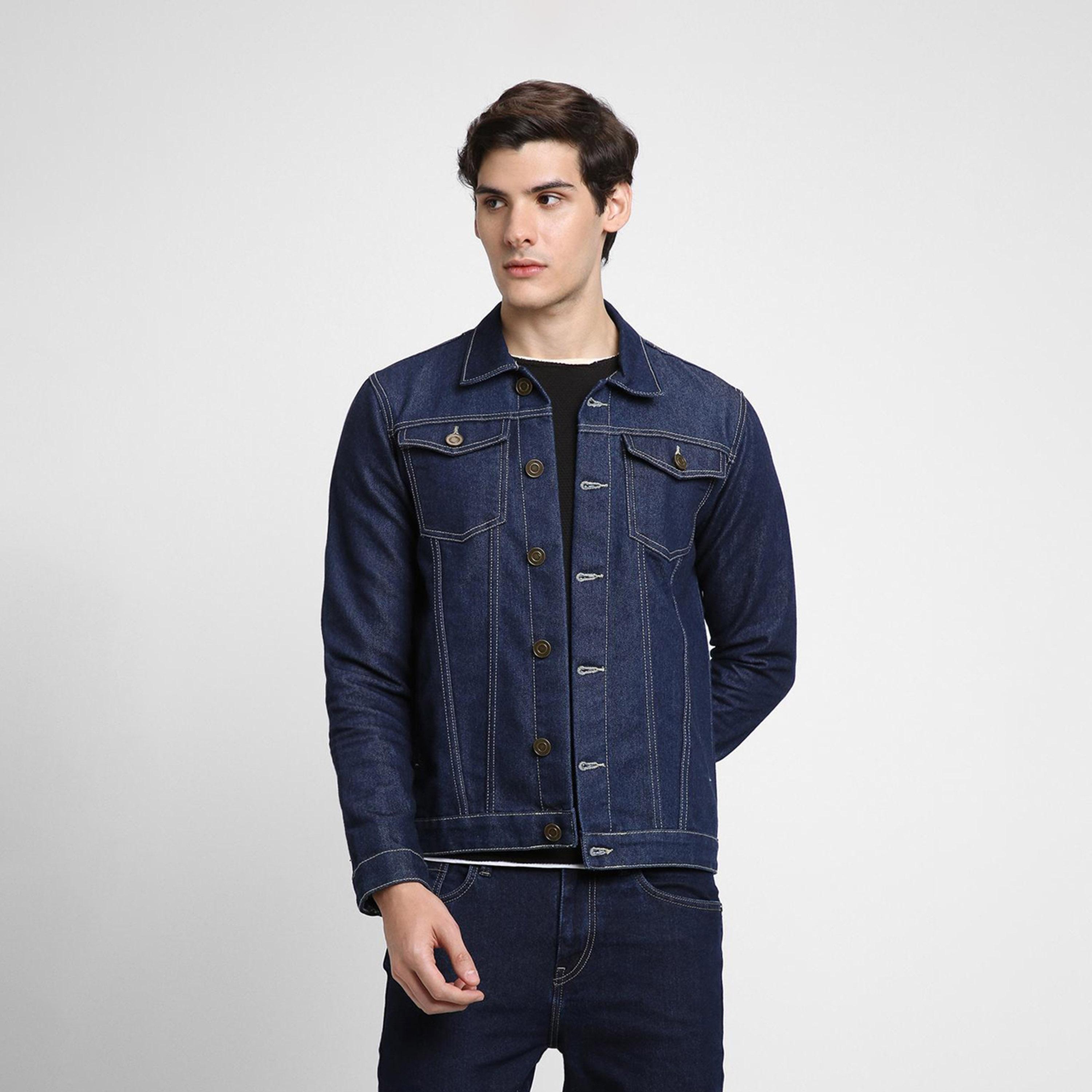 دينيس لينغو× ستايلي-  سترة جينز أزرق-men-clothing-jacketsandblazers-jackets-image-2