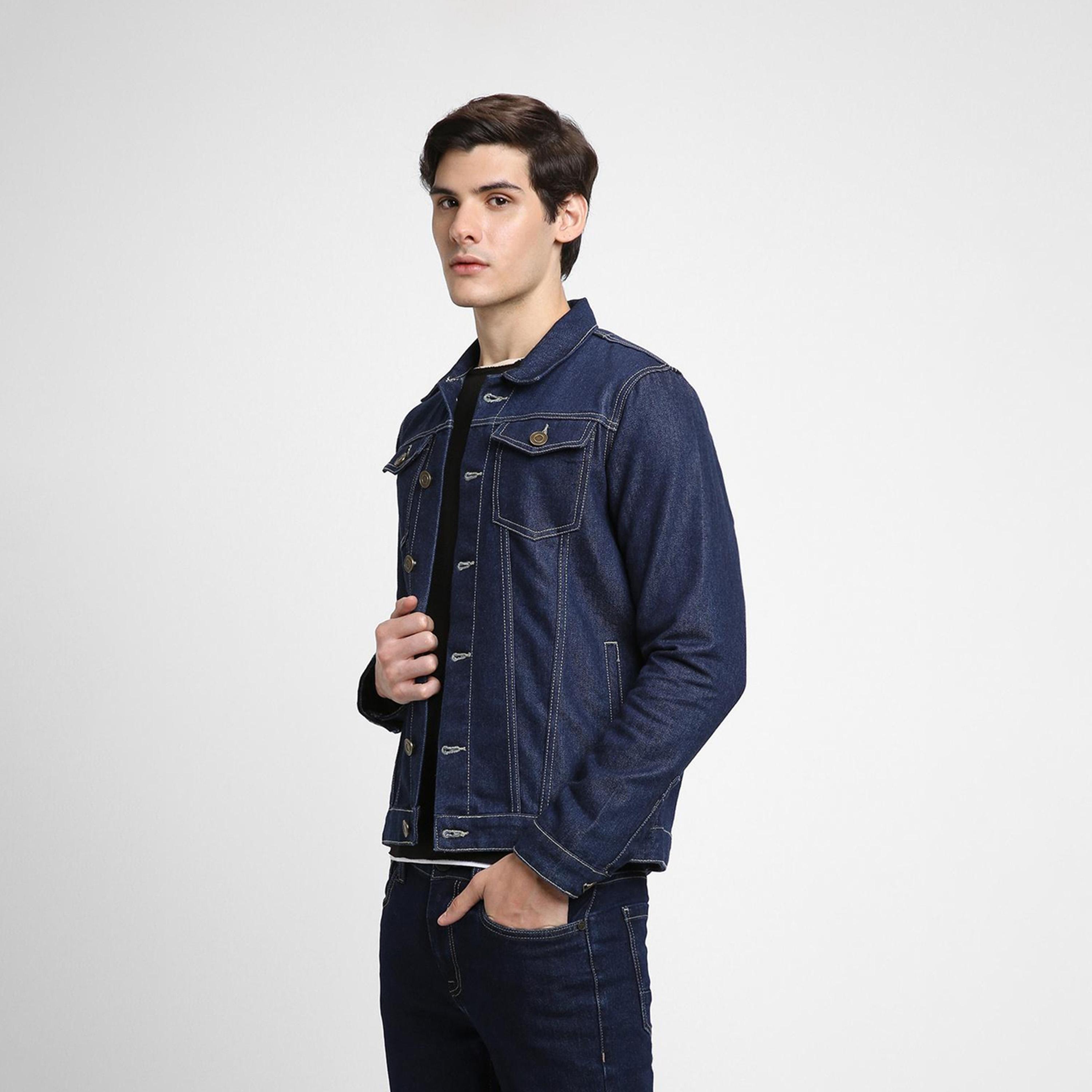 دينيس لينغو× ستايلي-  سترة جينز أزرق-men-clothing-jacketsandblazers-jackets-image-3