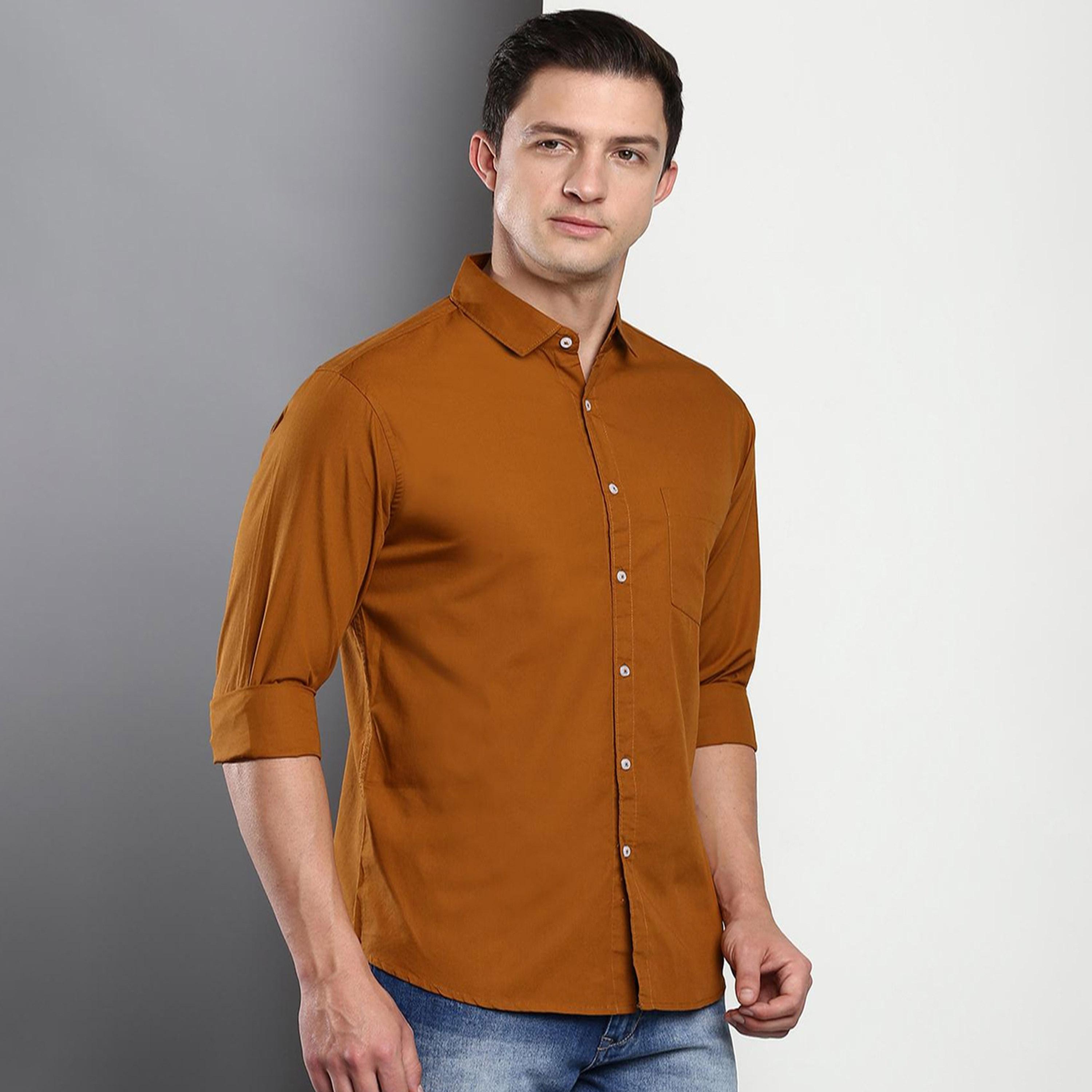Dennis Lingo X Styli Solid Casual Spread Shirt-men-clothing-shirts-image-2