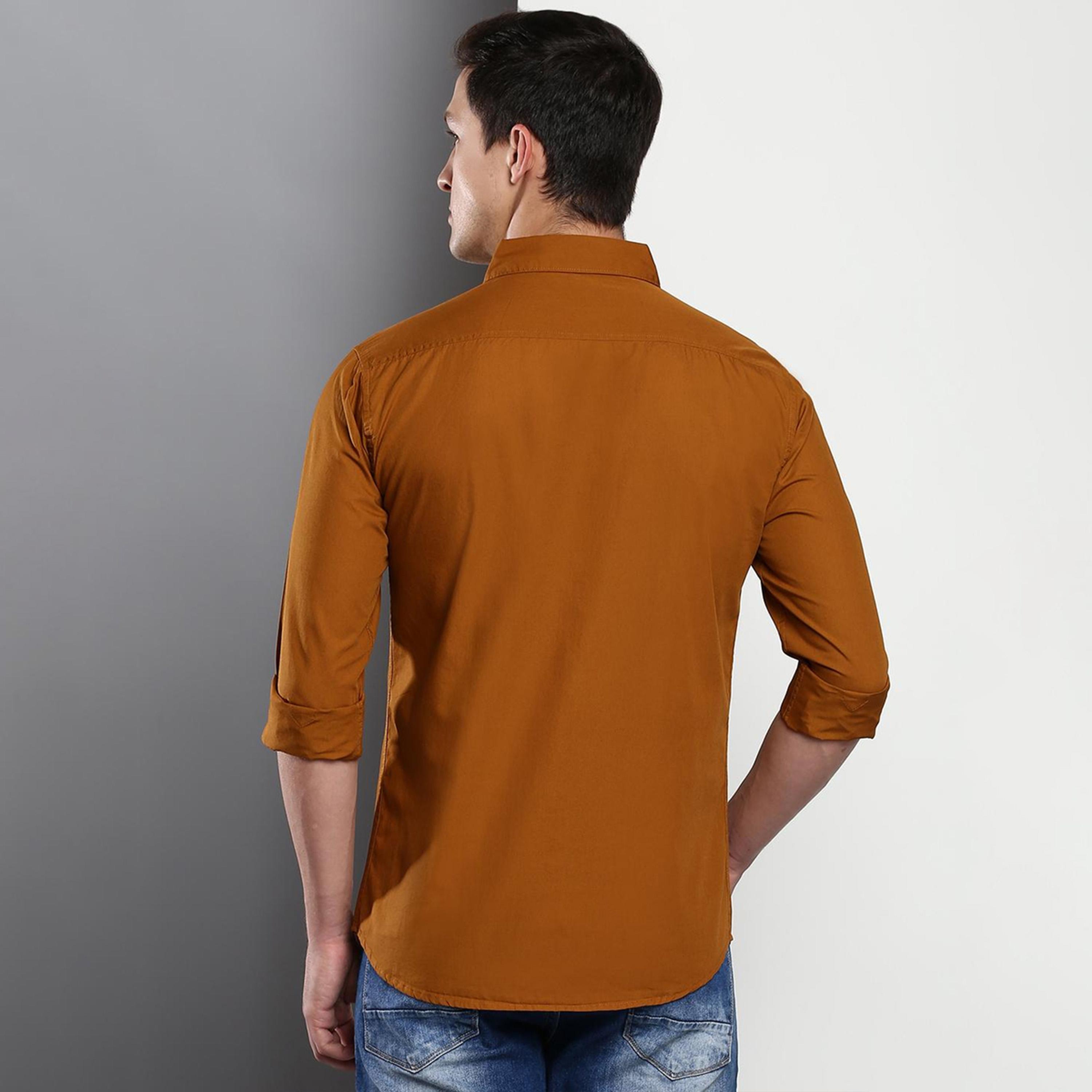 دينيس لينغو× ستايلي-  قميص كاجوال سادة-men-clothing-shirts-image-7