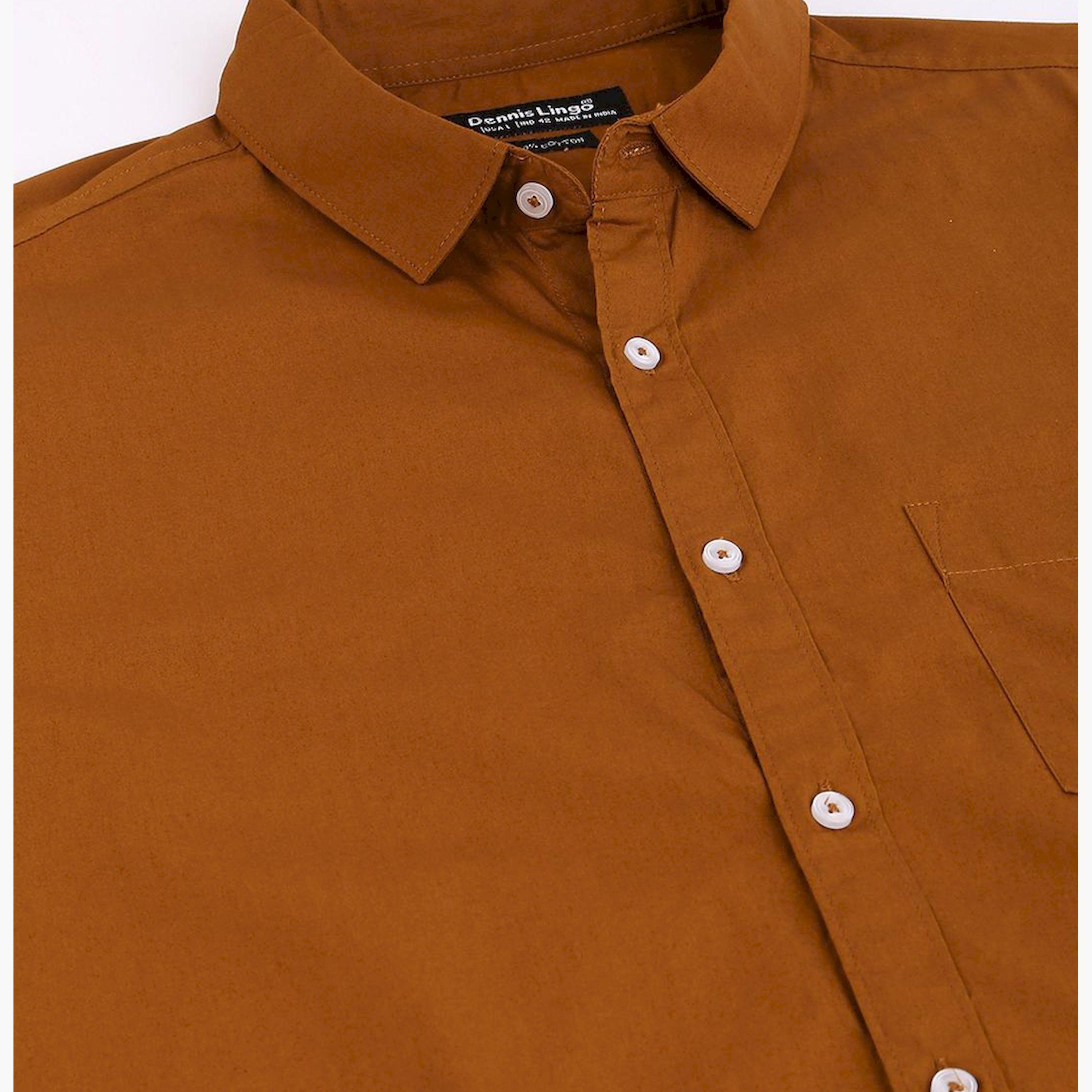 دينيس لينغو× ستايلي-  قميص كاجوال سادة-men-clothing-shirts-image-5