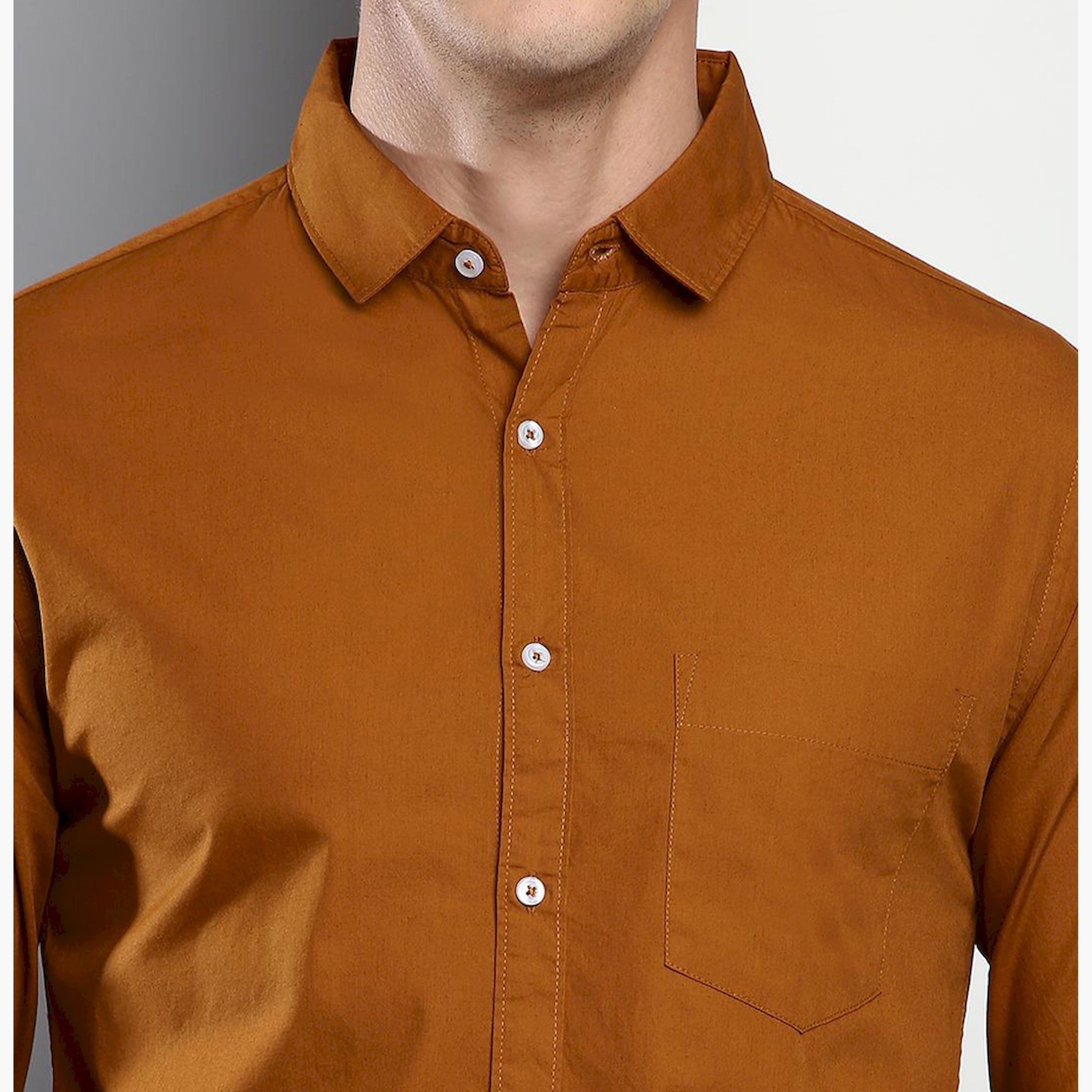 دينيس لينغو× ستايلي-  قميص كاجوال سادة-men-clothing-shirts-image-2