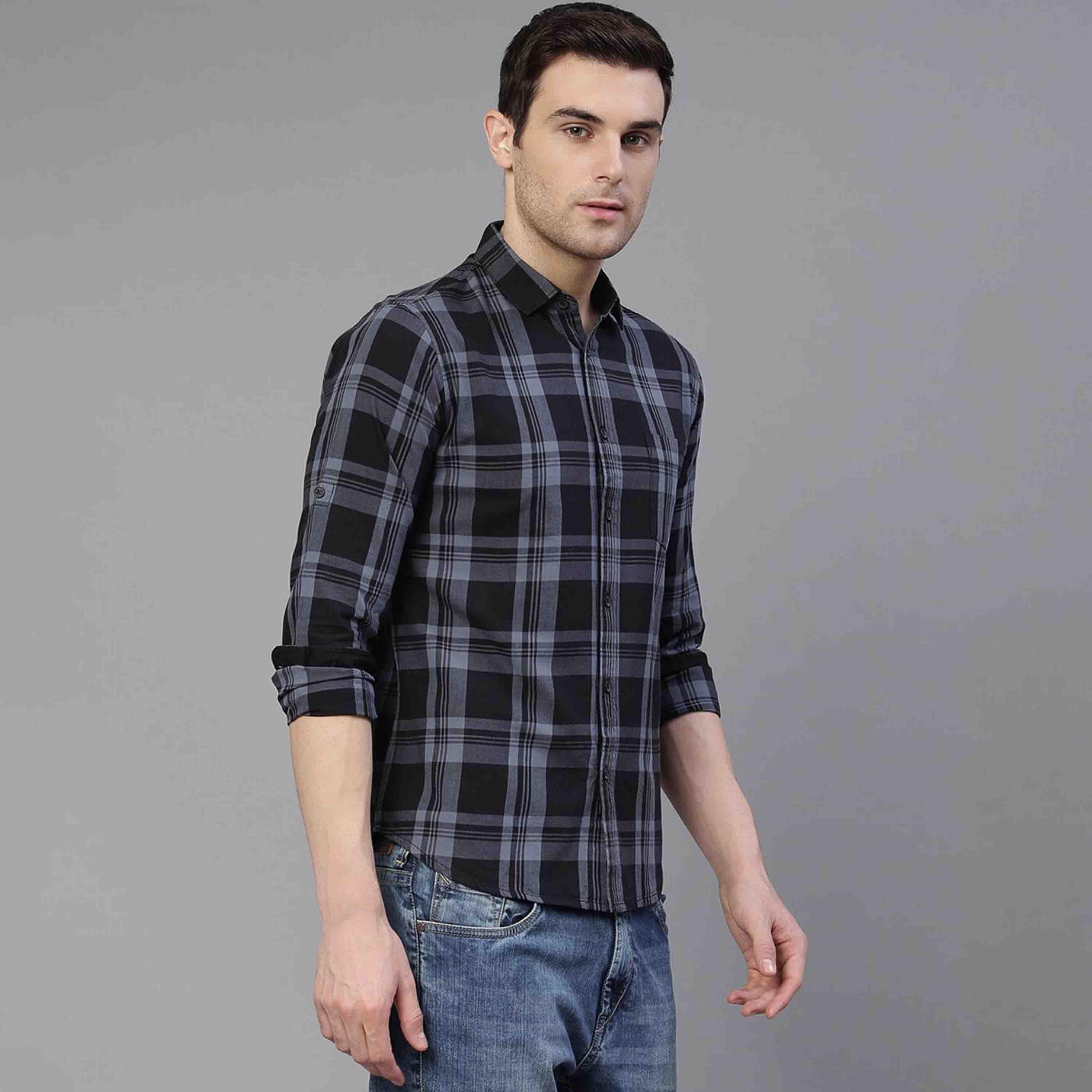Dennis Lingo X Styli Solid Casual Spread Shirt-men-clothing-shirts-image-1